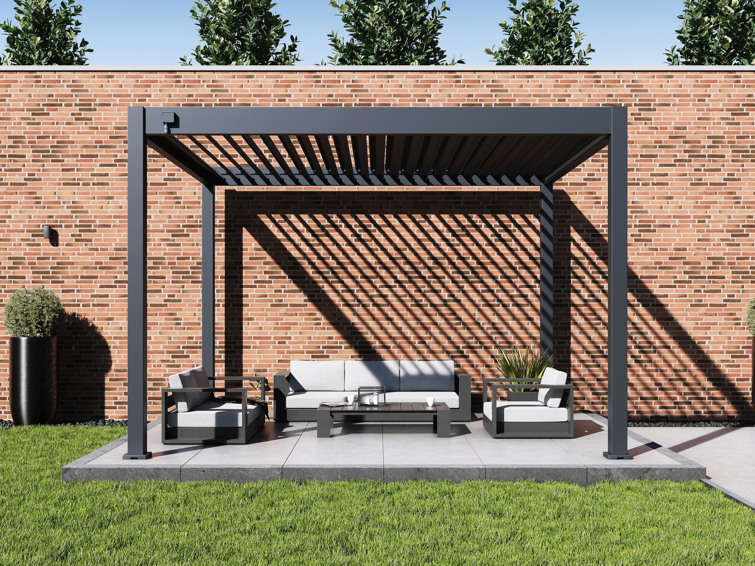 Paragon Pavillon »Grand Tuscan 1012« BxTxH: 370x310x256 cm, inkl. Lamellendach