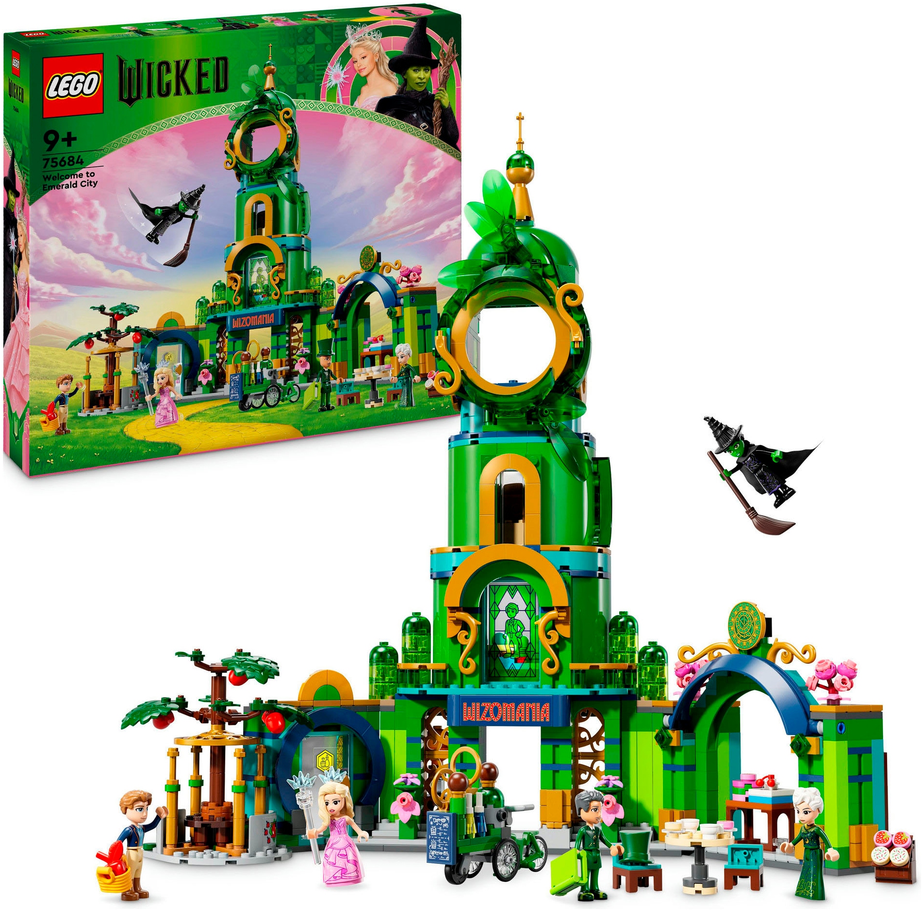 Konstruktionsspielsteine »Willkommen in Emerald City (75684), LEGO Wicked«, (945 St.),...