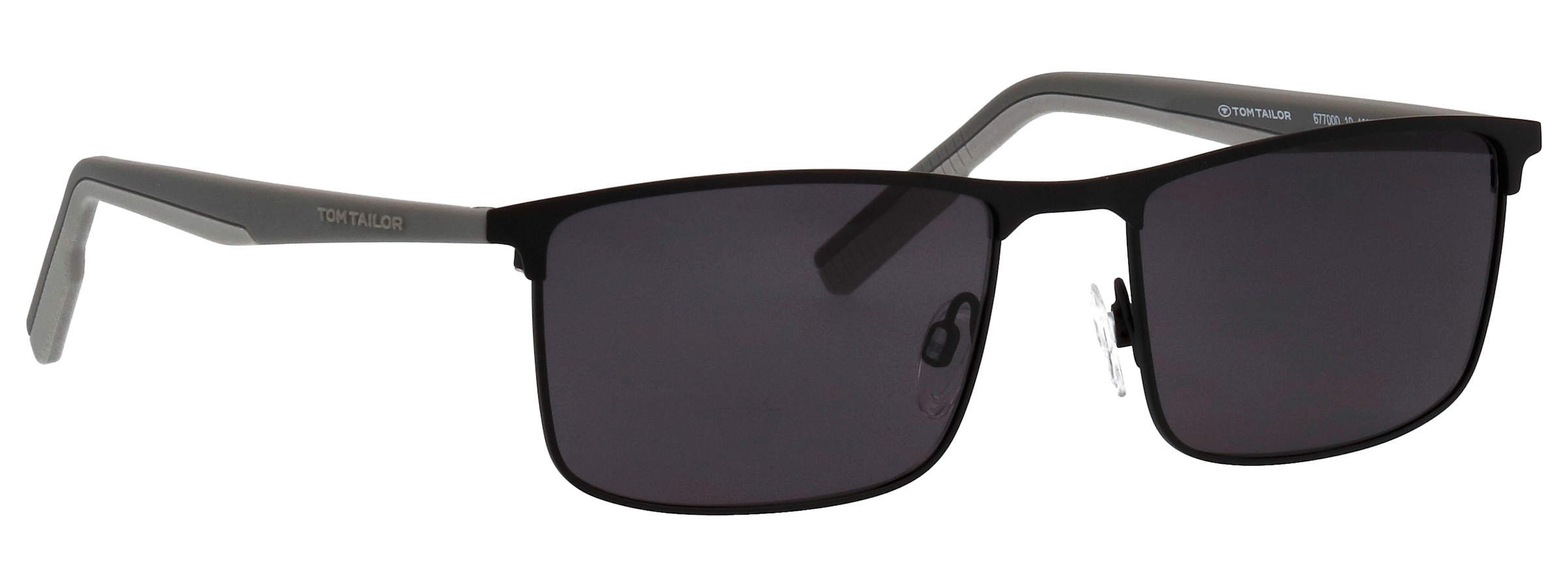 TOM TAILOR Sonnenbrille »Modell 677000« Form Karree/Eckig, Logoschriftzug auf Bügel, Kombifassung