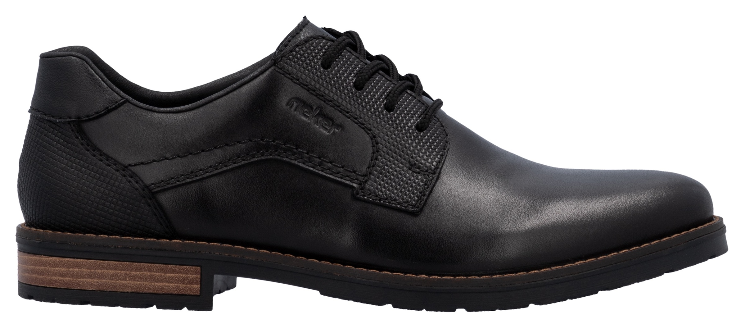 Rieker Schnürschuh  mit dezentem Logoschriftzug, Freizeitschuh, Halbschuh, Schnürschuh