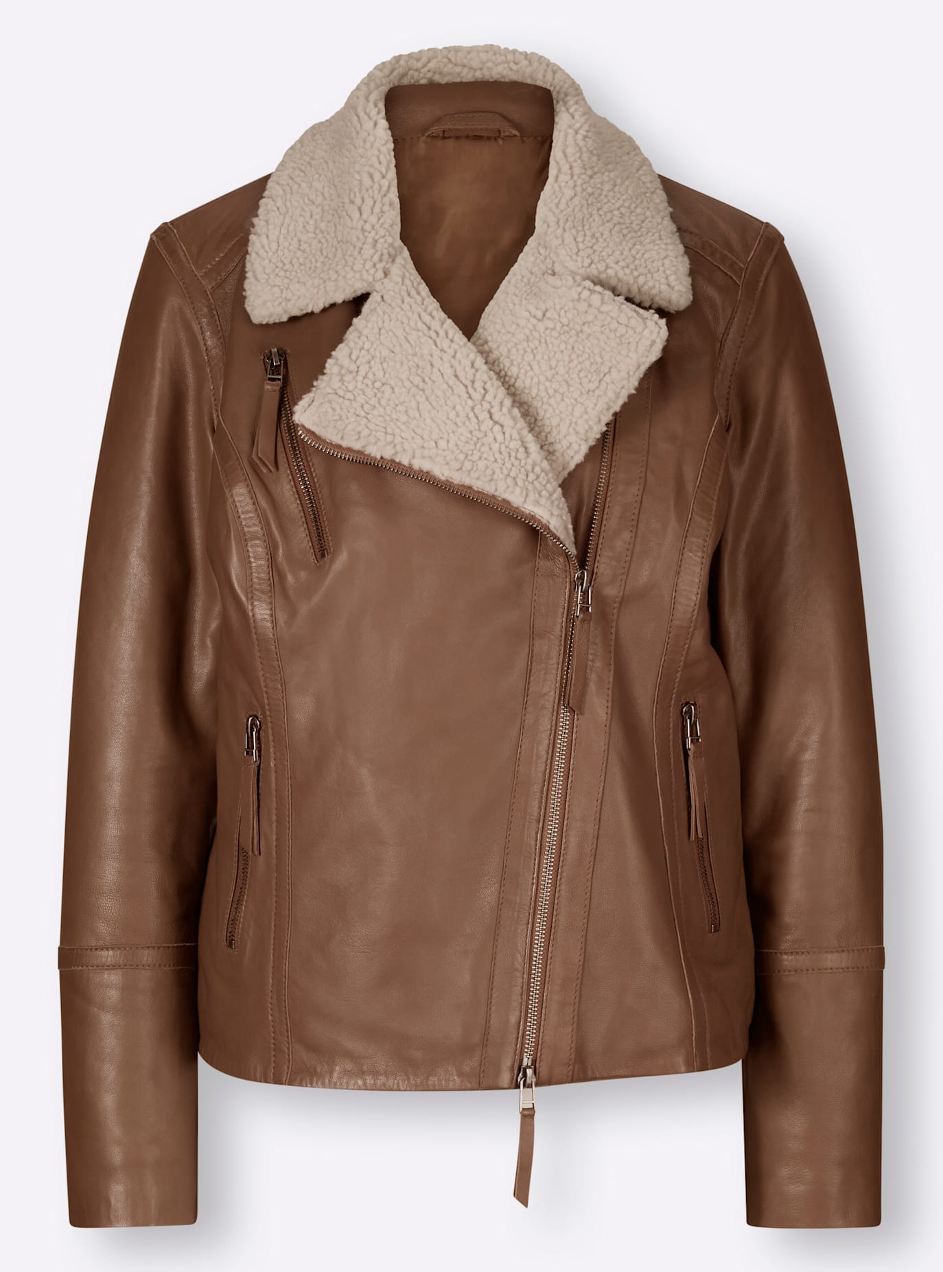 heine Lederjacke, ohne Kapuze