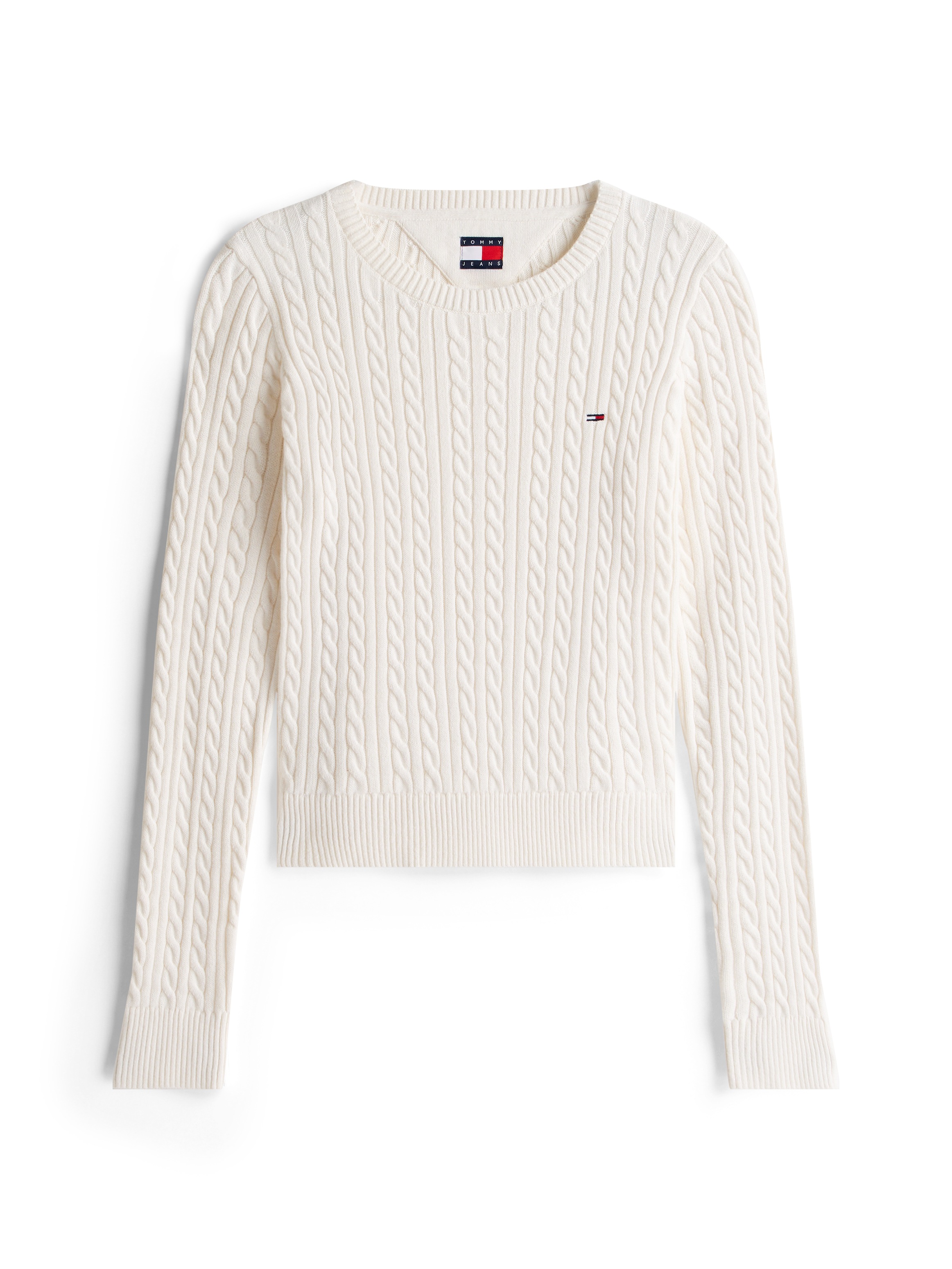 Tommy Jeans Strickpullover »TJW CABLE ESSENTIAL SWEATER«, mit Zopfmuster