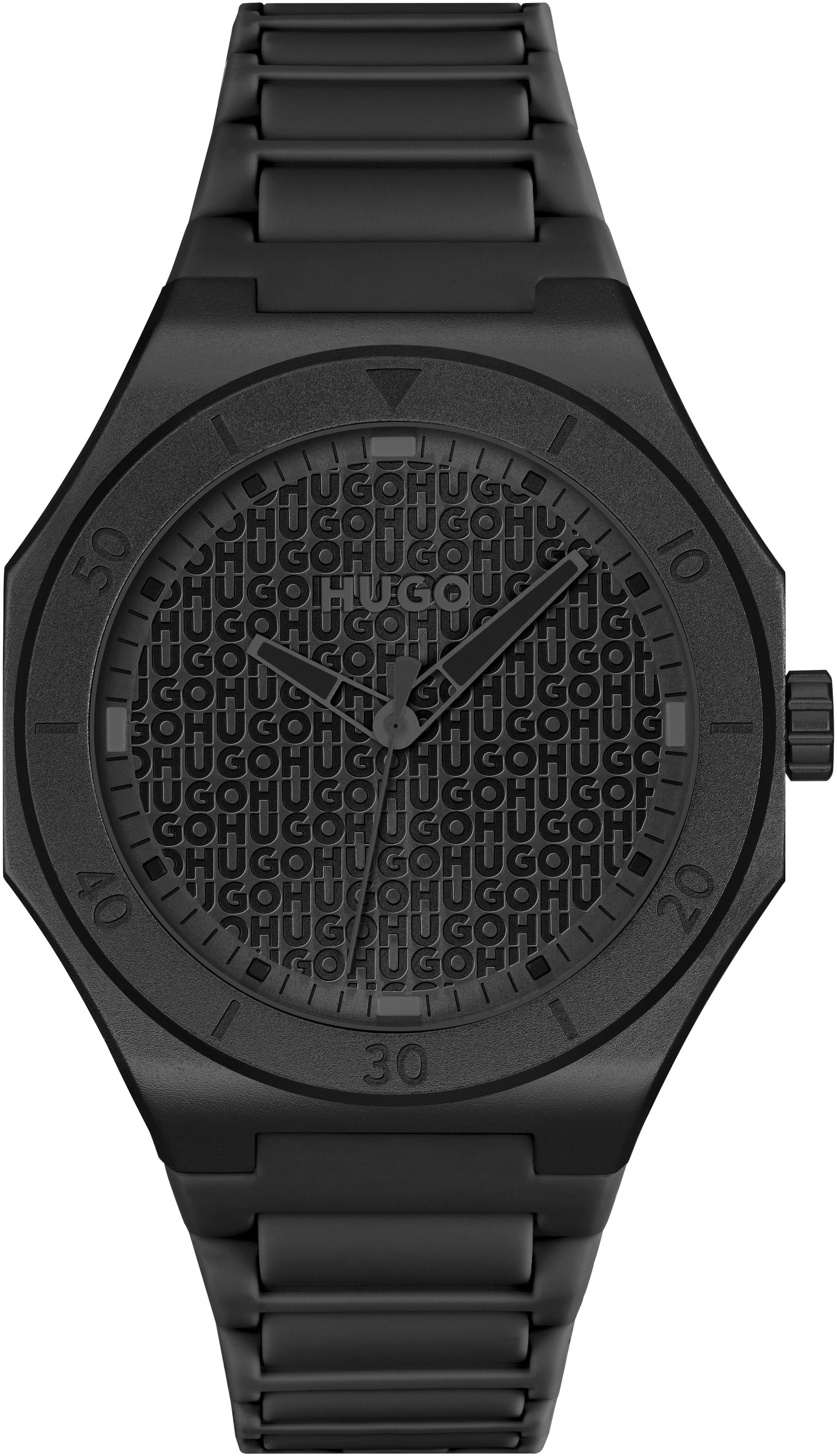 HUGO Quarzuhr »#GRAIL LIGHT«, Armbanduhr, Herrenuhr, Silikonarmband, analog
