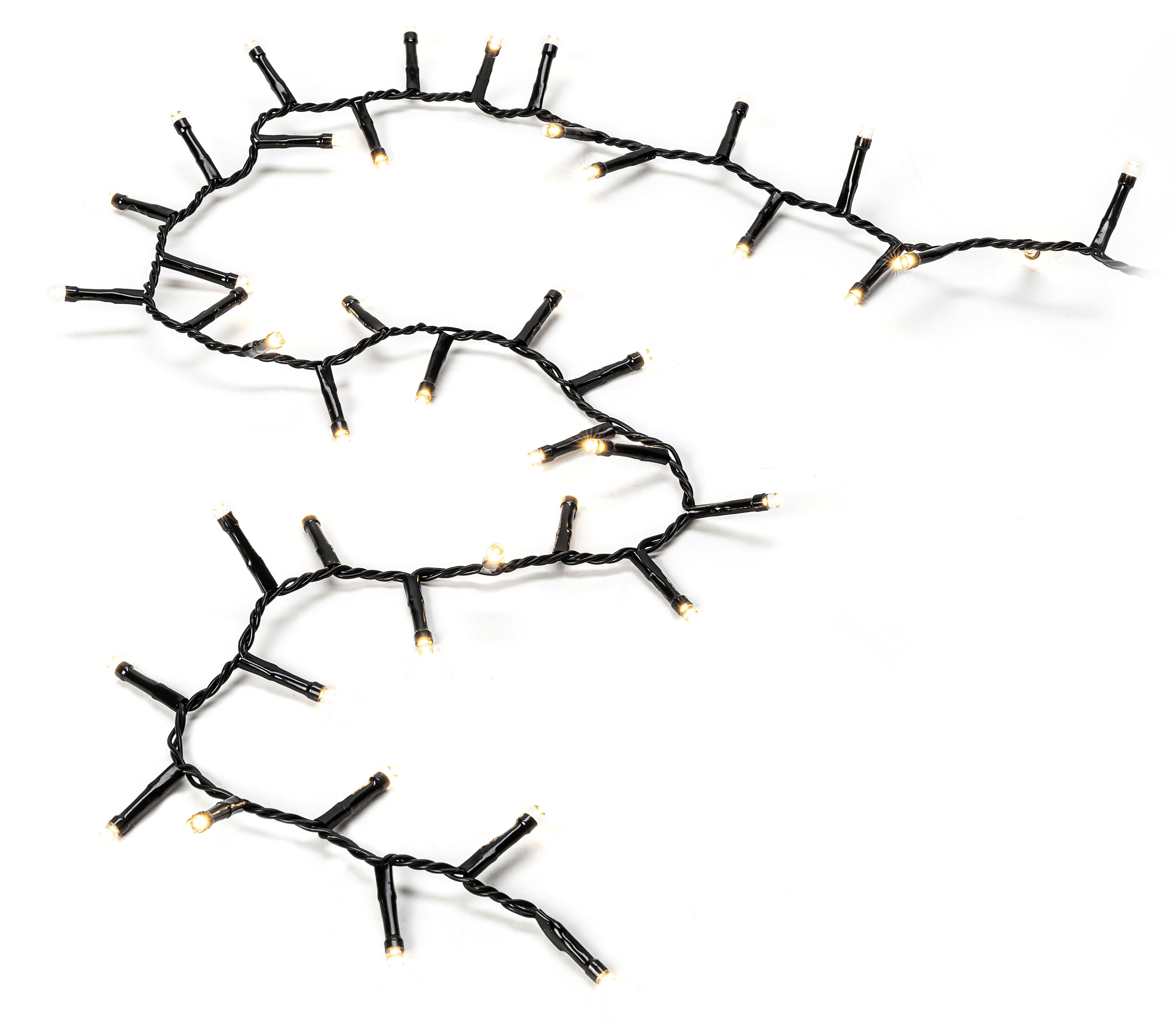 Konstsmide LED-Lichterkette »Weihnachtsdeko aussen« 2000 warm weiße Dioden in schwarz