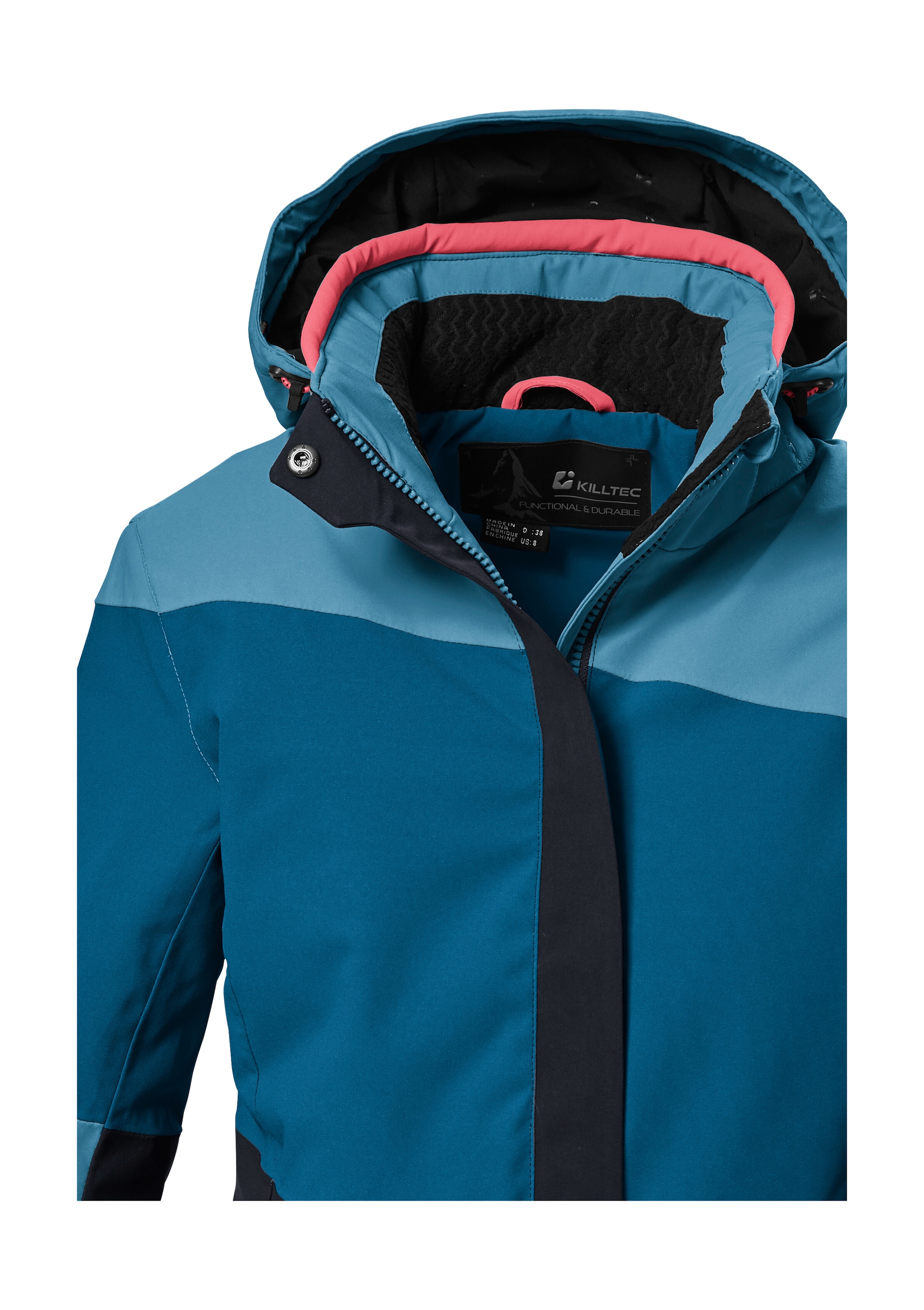 Killtec Skijacke »KSW 67 WMN SKI JCKT« Damen Skijacke: wasserdicht, atmungsaktiv, abnehmbare Kapuze