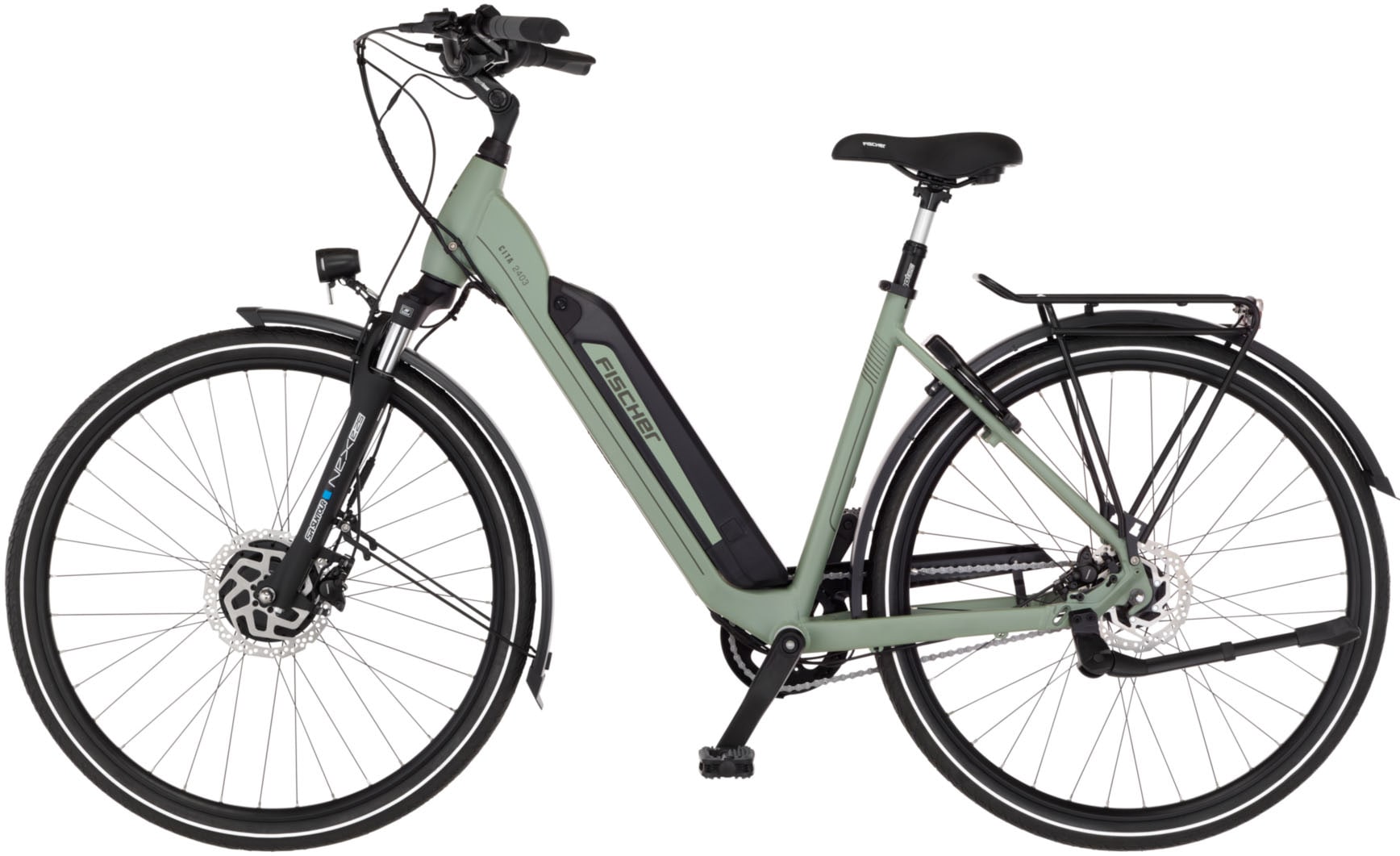 FISCHER Fahrrad »CITA 2403 459 ACTIVE« 7 Gang Shimano NEXUS Schaltwerk Frontmotor mit Akku-Ladegerät | mit Werkzeug,  Pedelec, Elektrofahrrad für Damen und Herren