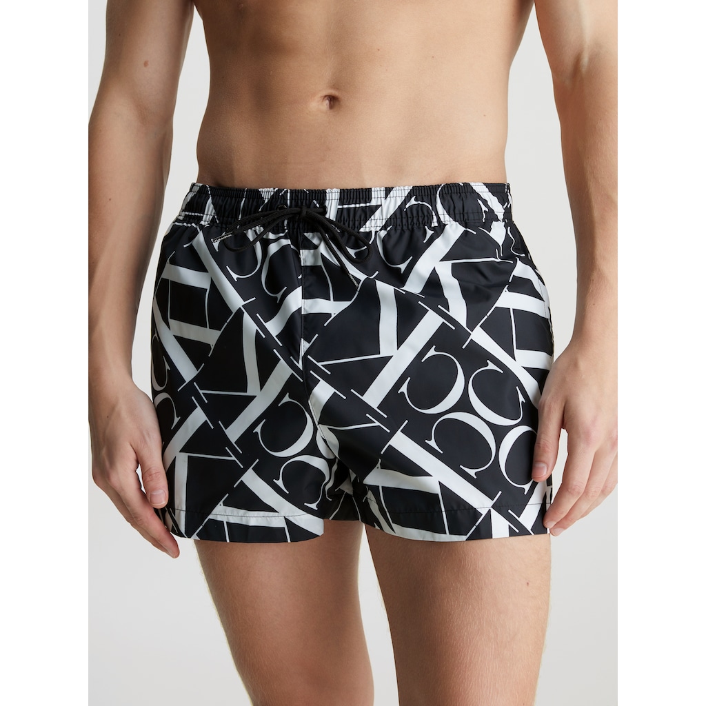 Calvin Klein Swimwear Badeshorts »SHORT DRAWSTRING-PRINT«, mit Allover-Muster