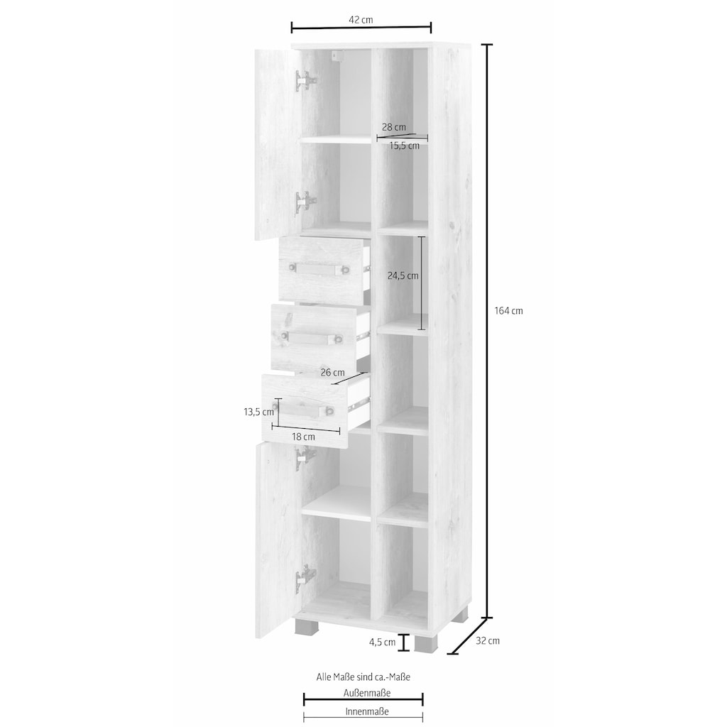 Schildmeyer Hochschrank »Milan«