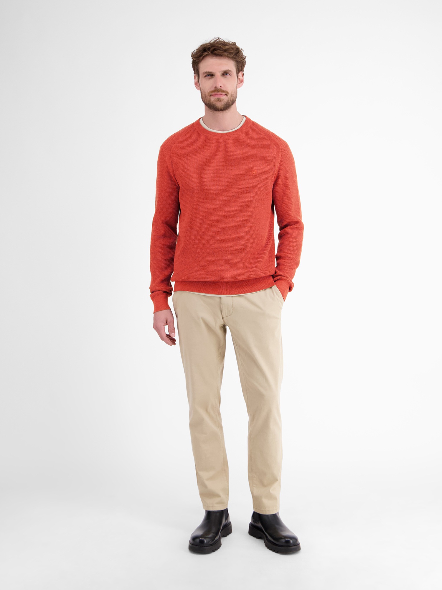 LERROS Strickpullover »LERROS Herren Strickpullover in Strukturqualität«