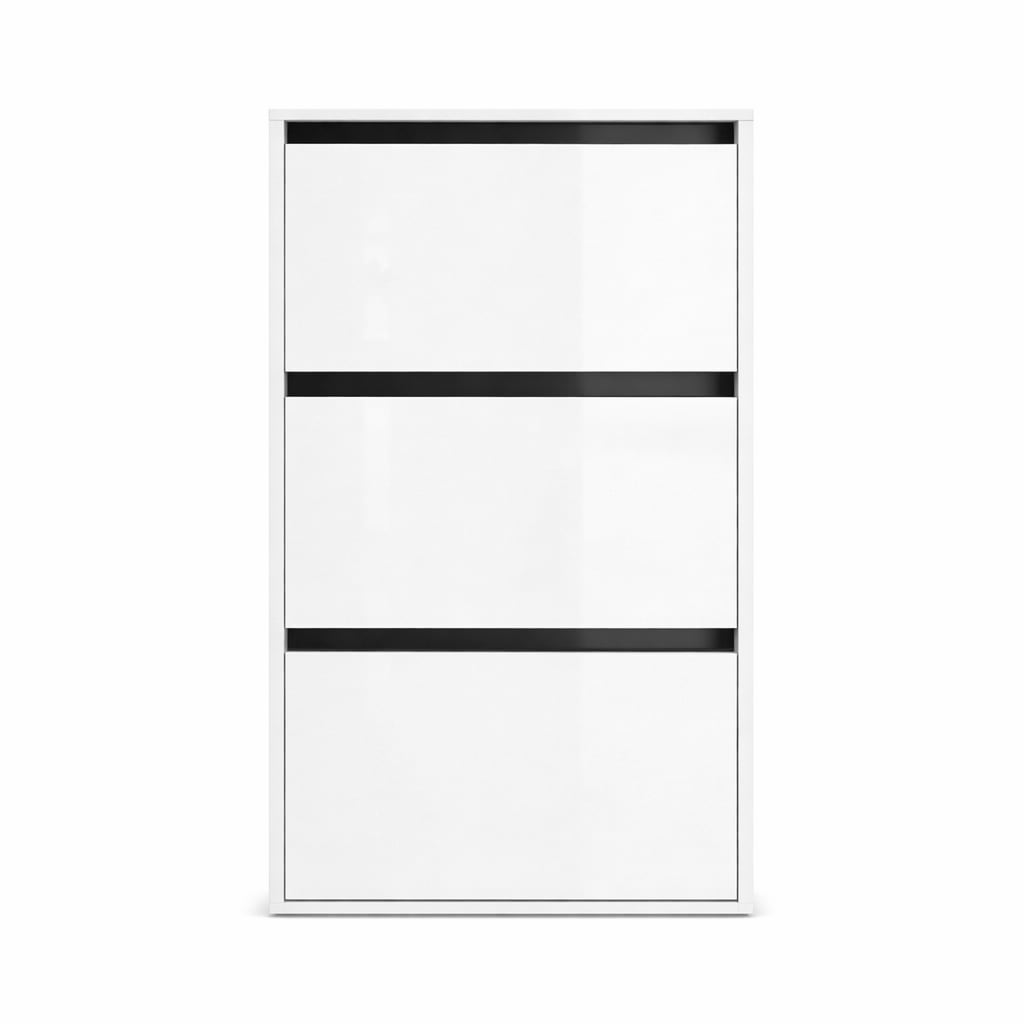 OTTO home Schuhschrank »Locco, Schuhregal, Schuhkommode, Breite 50 cm« Schuhkipper, UV-lackiert, Hochglanz, grifflos, 3-türig