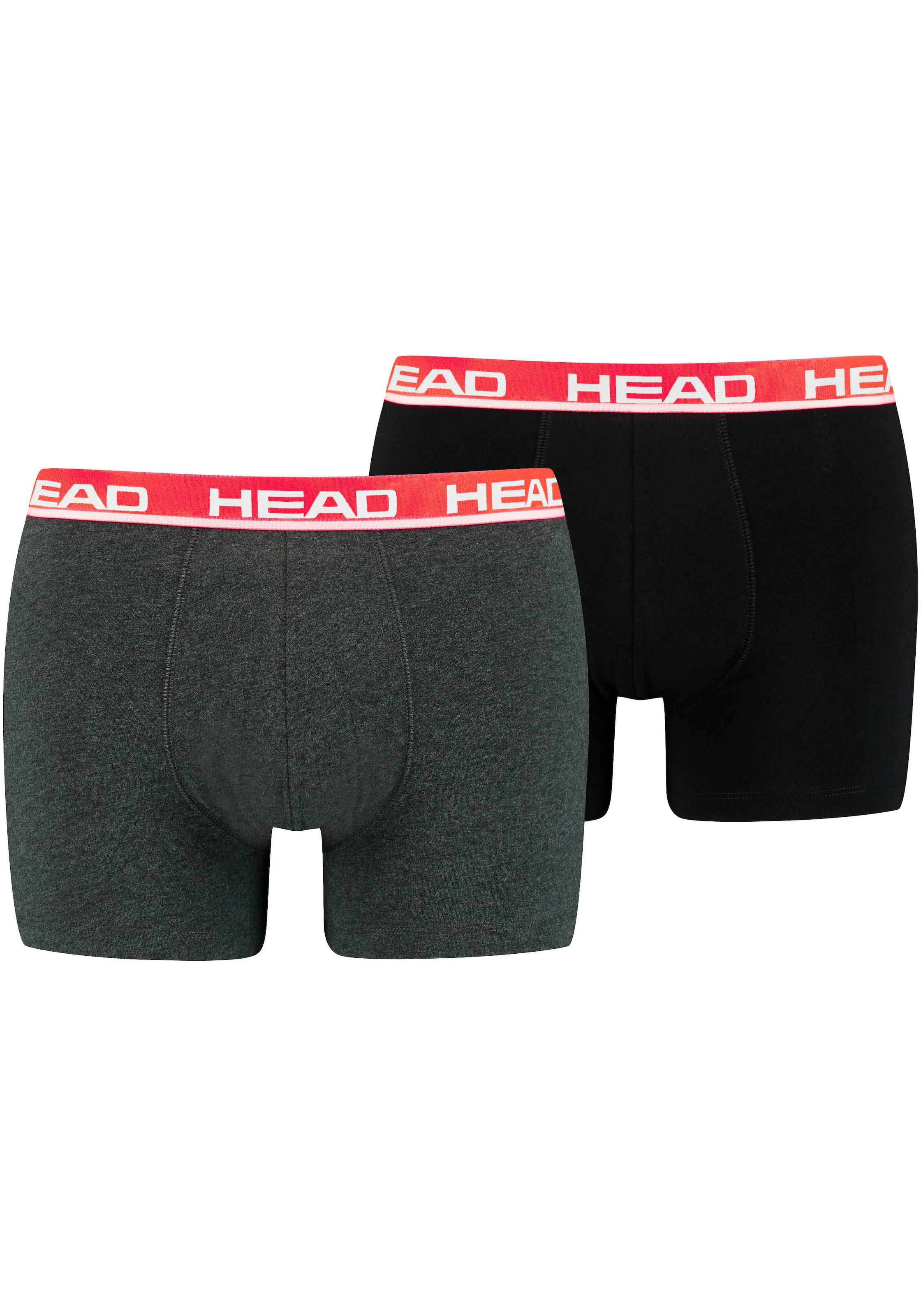 Boxershorts »HEAD BASIC BOXER«, (2er Pack), mit elastischem Logobund