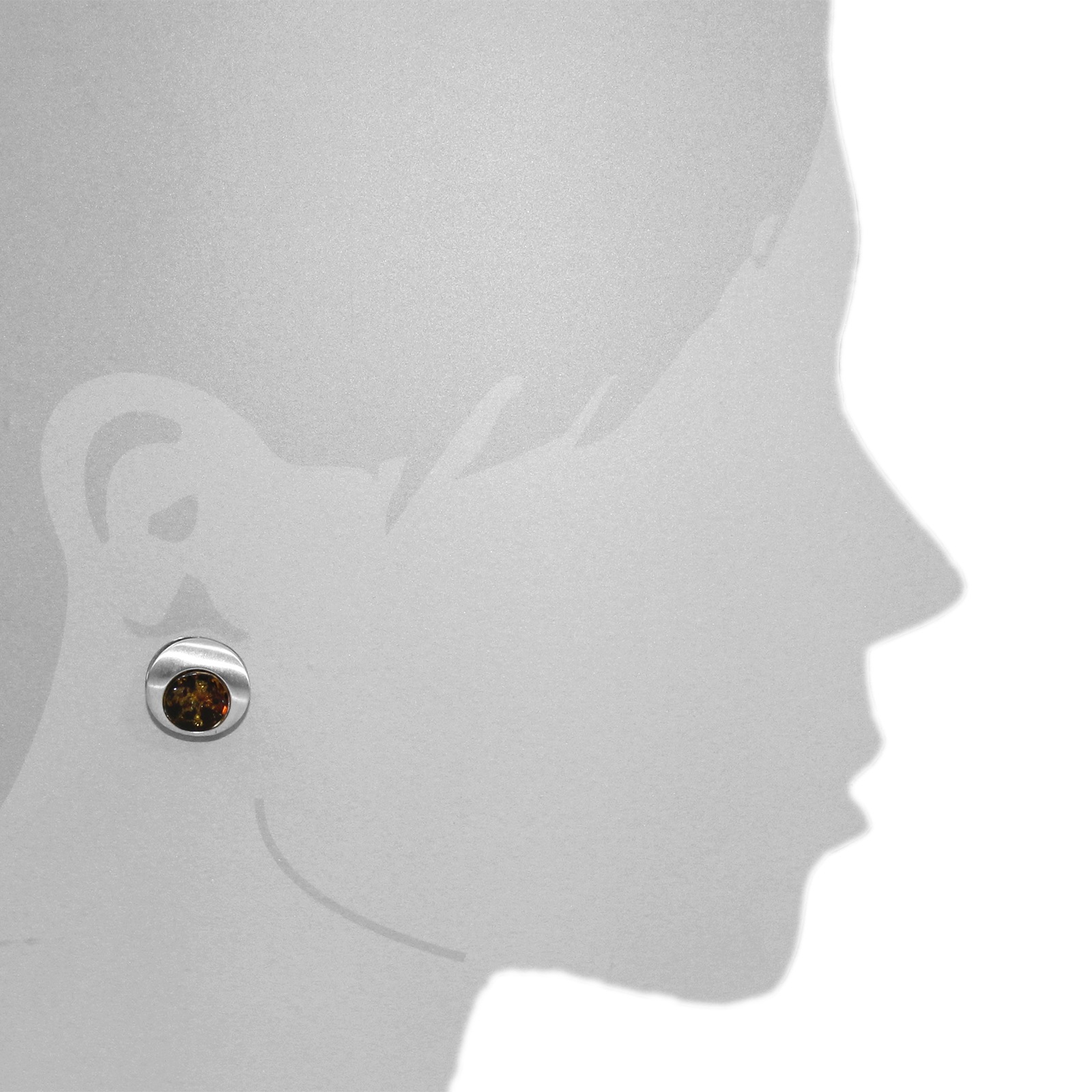 OSTSEE-SCHMUCK Paar Ohrclips »- Alina - Silber 925/000 - Bernstein«