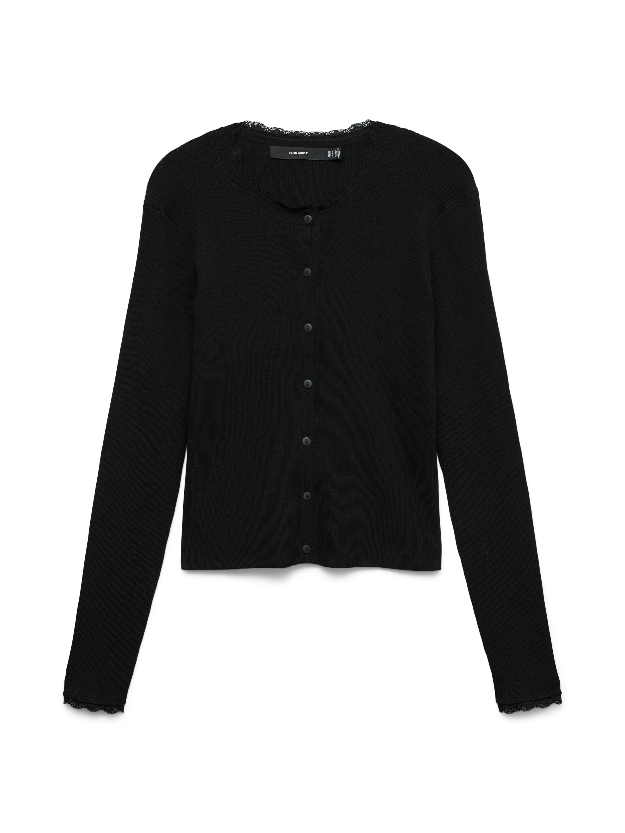 Vero Moda Strickjacke »VMWONDER LACE LS O-NECK CARDIGAN NOOS« Viskosemischung, regular fit