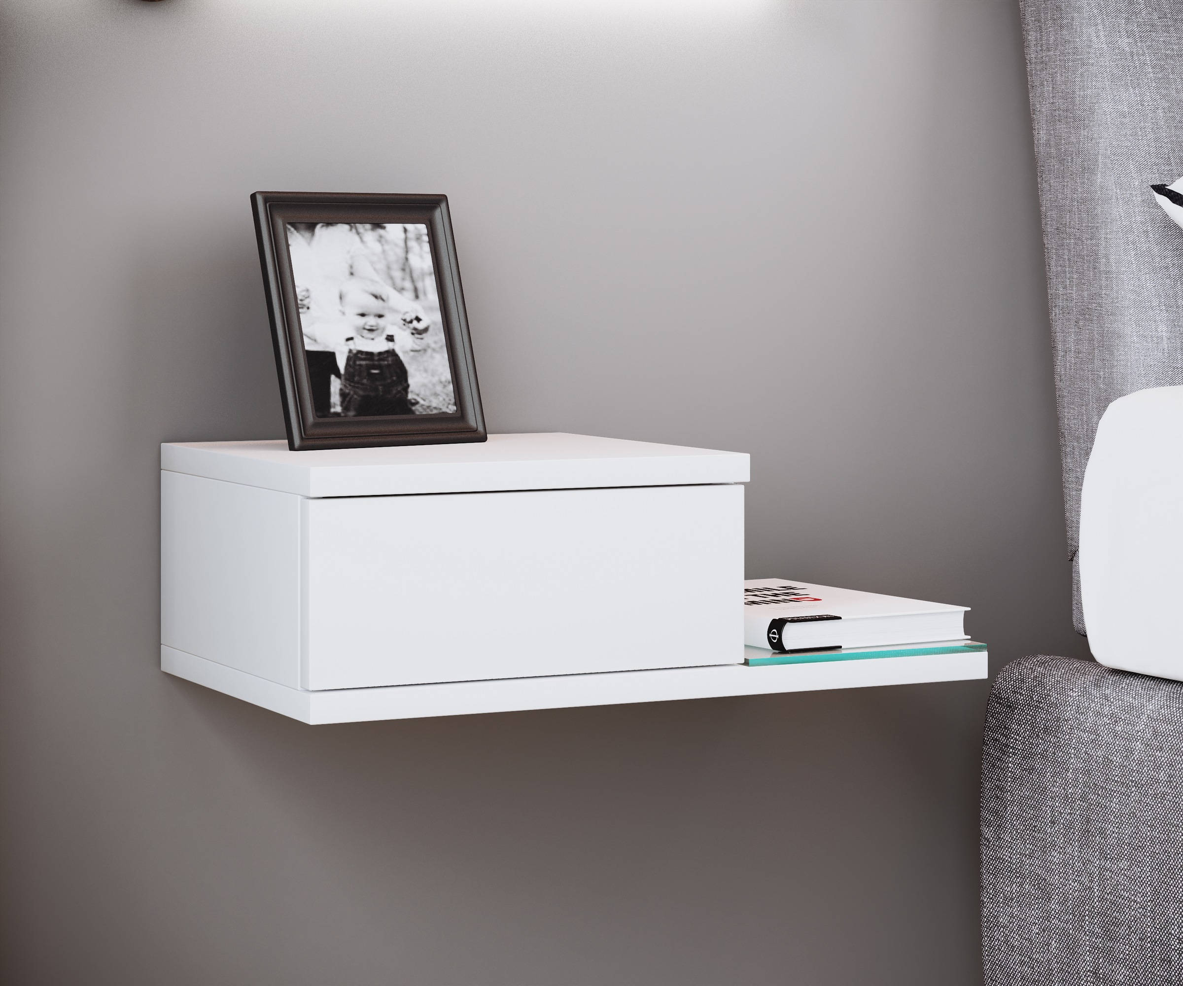 VCM Nachttisch »Design Wandschublade Nachttisch Regal Konsila M«