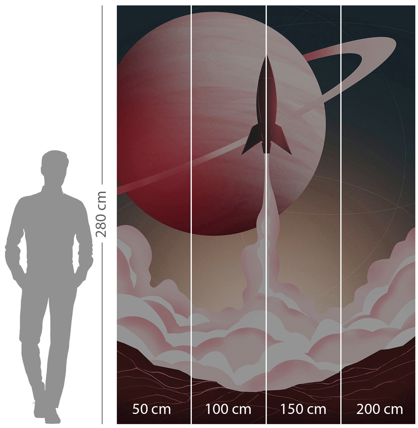 Komar Vliestapete »Explore the Universe«, 200x280 cm (Breite x Höhe)