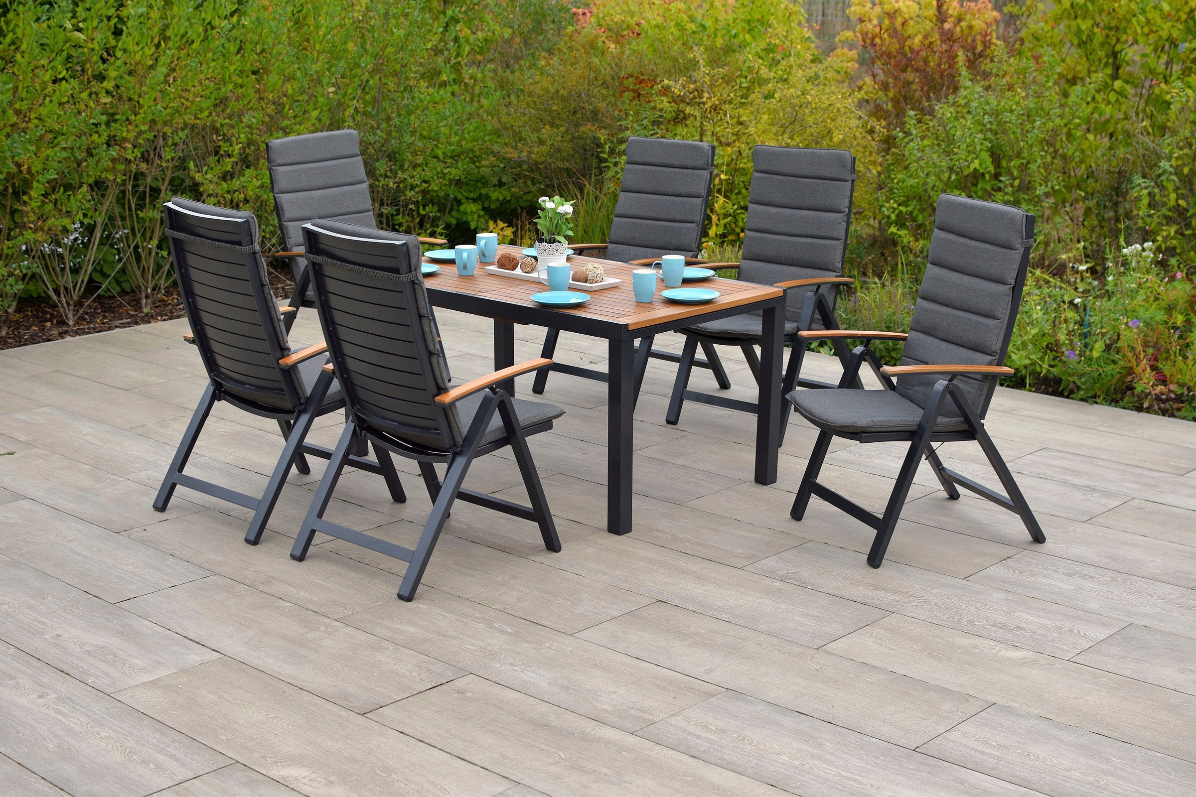 MERXX Garten-Essgruppe »Astros«, (13 tlg.), inkl. Auflagen