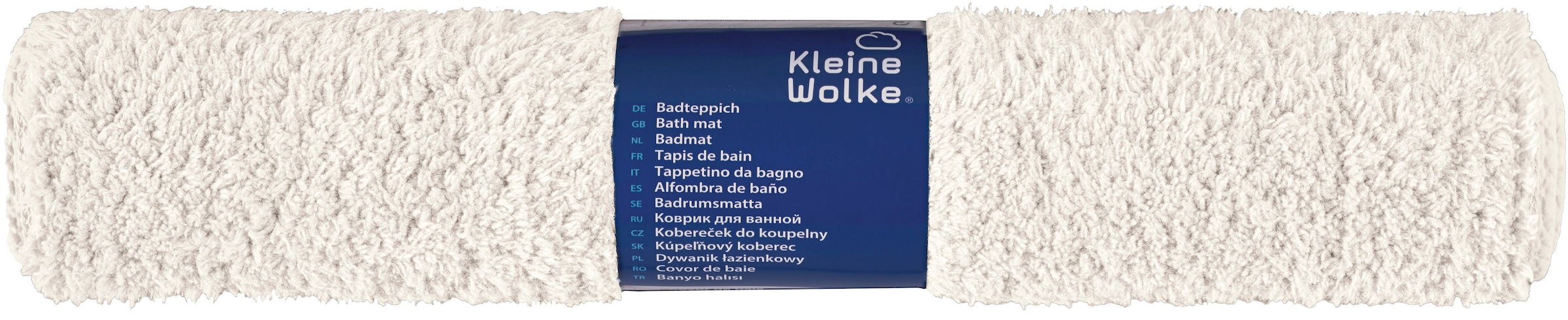 Kleine Wolke Badematte »»Scott«« Höhe 12 mm rutschhemmend beschichtet fußbodenheizungsgeeignet Badteppich, Uni Farben, weich & kuschelig
