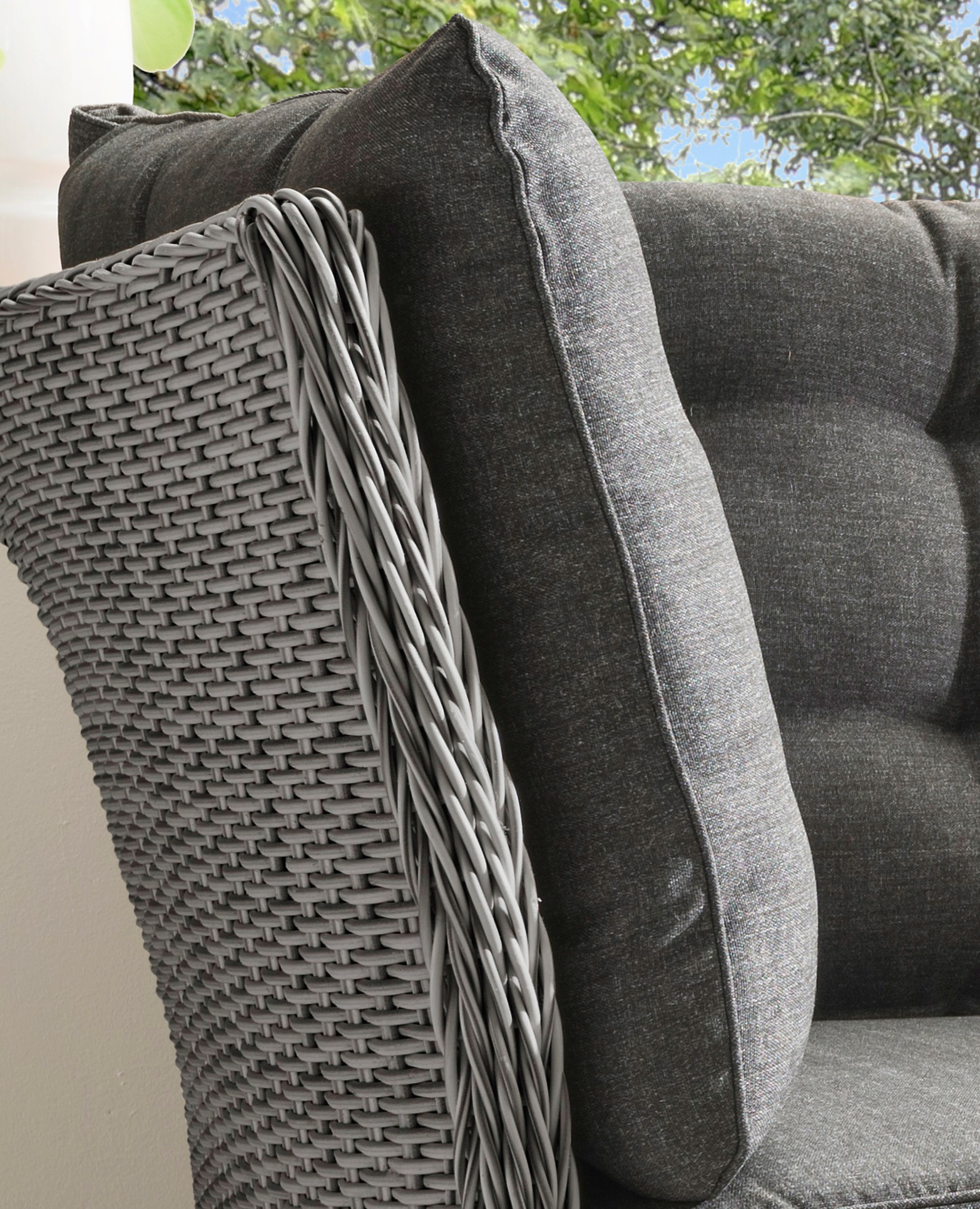 Destiny Gartenlounge-Bank »PALMA«, Aluminium, Polyrattan, 2´er Bank, inkl. Auflagen
