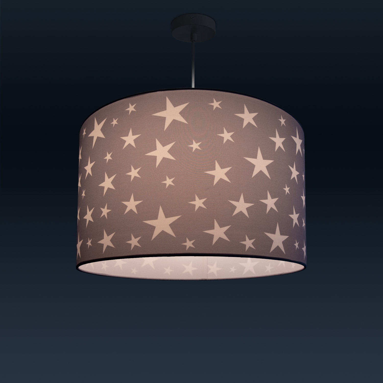 Paco Home Pendelleuchte »Capri 315«, 1 flammig, Leuchtmittel E27 | ohne Leuchtmittel, Kinderlampe Deckenlampe LED Kinderzimmer Sternenhimmel Motiv E27