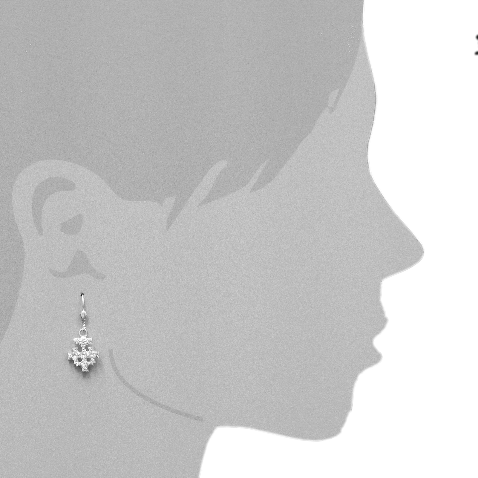 OSTSEE-SCHMUCK Paar Ohrhänger »- Hiddensee 15 x 13 mm - Silber 925/000 -,«