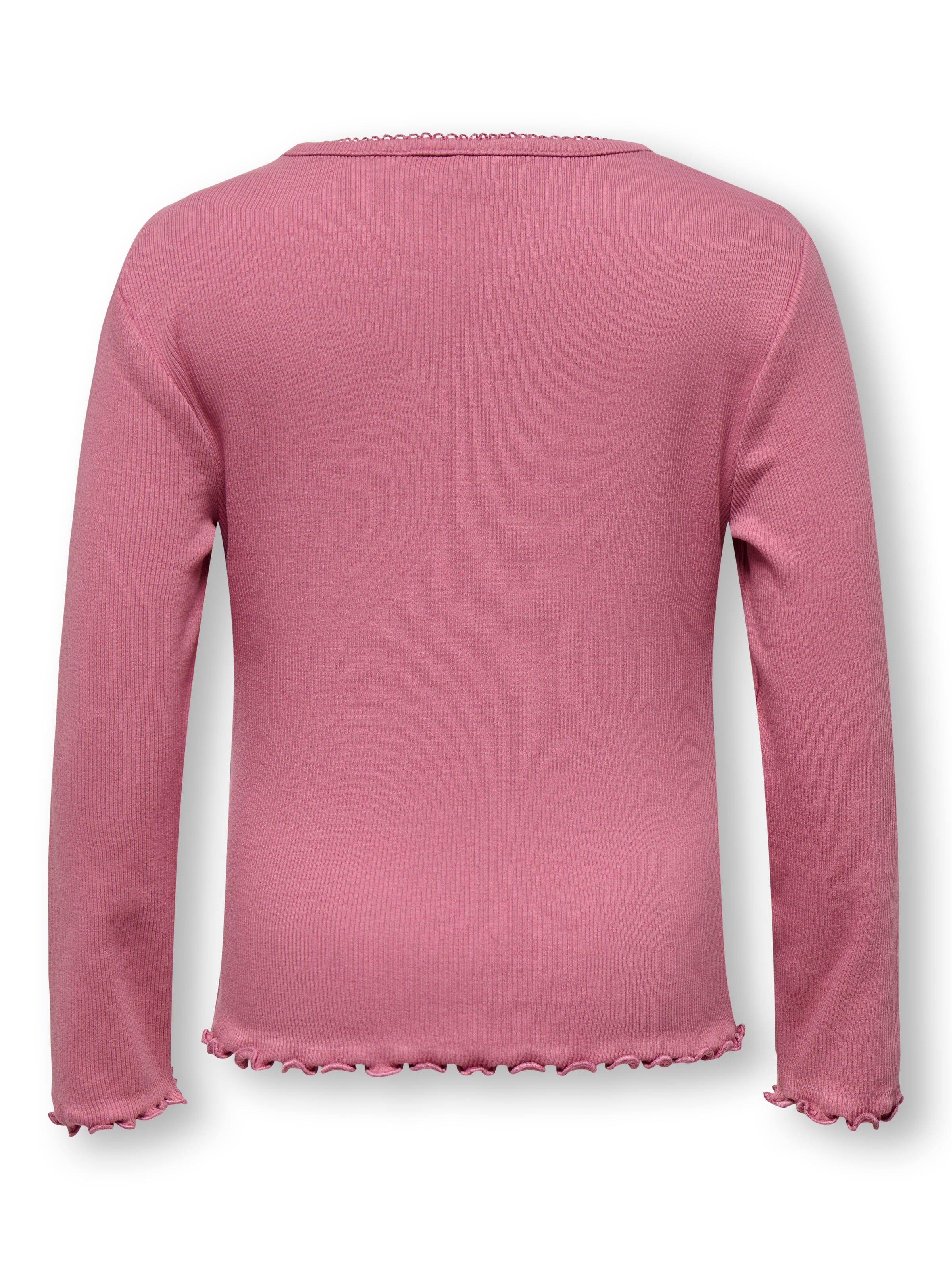KIDS ONLY Langarmshirt »KMGTRINNY SLD LS ONECK TOP JRS NOOS« aus Baumwollmischung, figurbetonte Passform, mit Jersey und Rippware