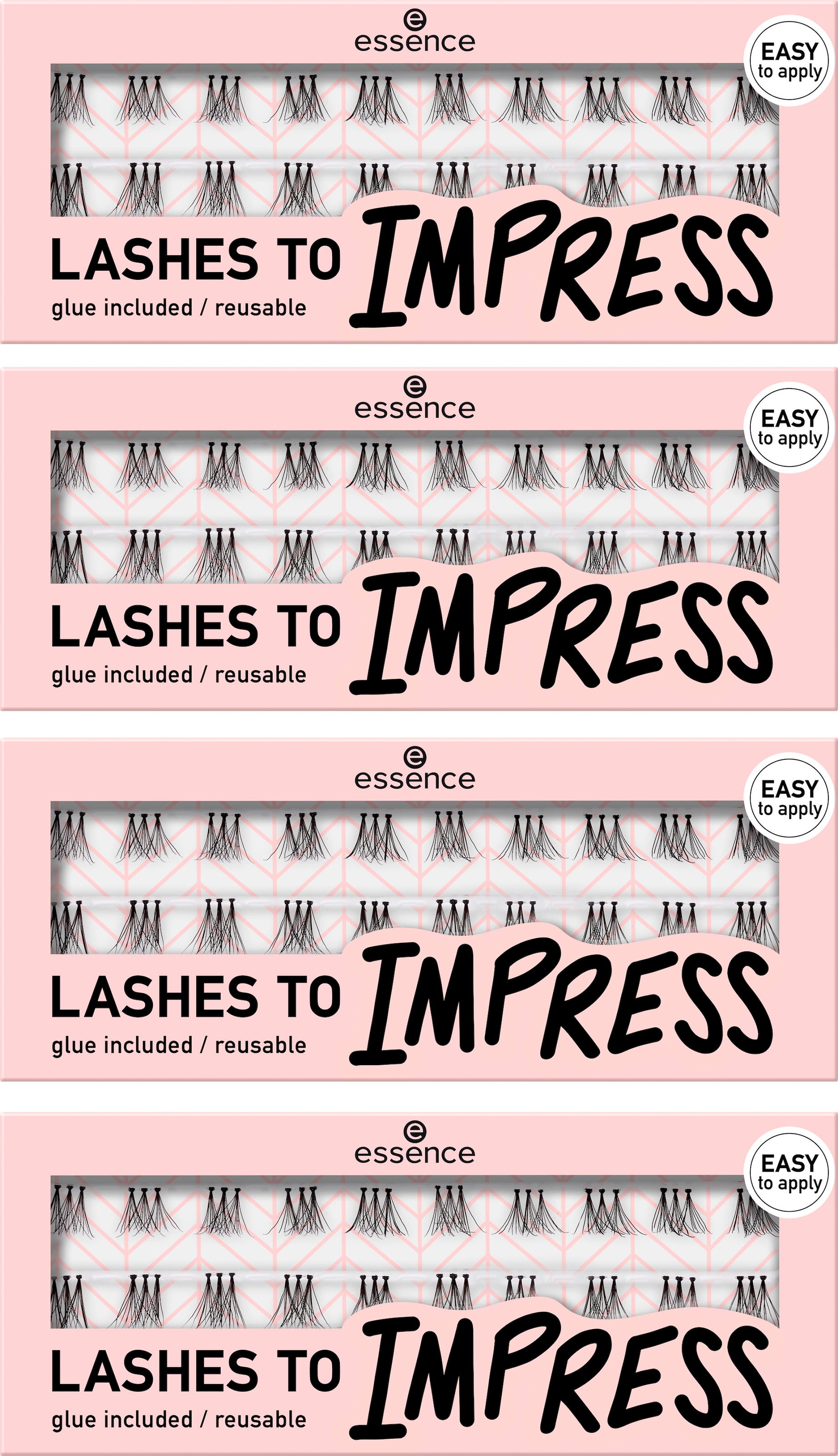 Essence Einzelwimpern »essence LASHES TO IMPRESS 07«, (Packung, 4 tlg.)