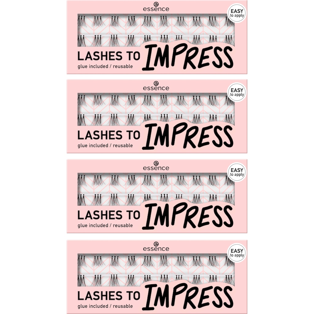 Essence Einzelwimpern »essence LASHES TO IMPRESS 07«, (Packung, 4 tlg.)