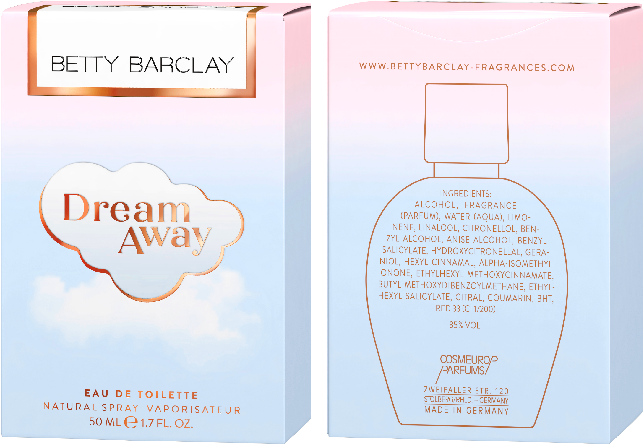 Betty Barclay Eau de Toilette »Betty Barclay Dream Away EDT NATURAL SPRAY 50 ML«, (Packung, 1 tlg.)