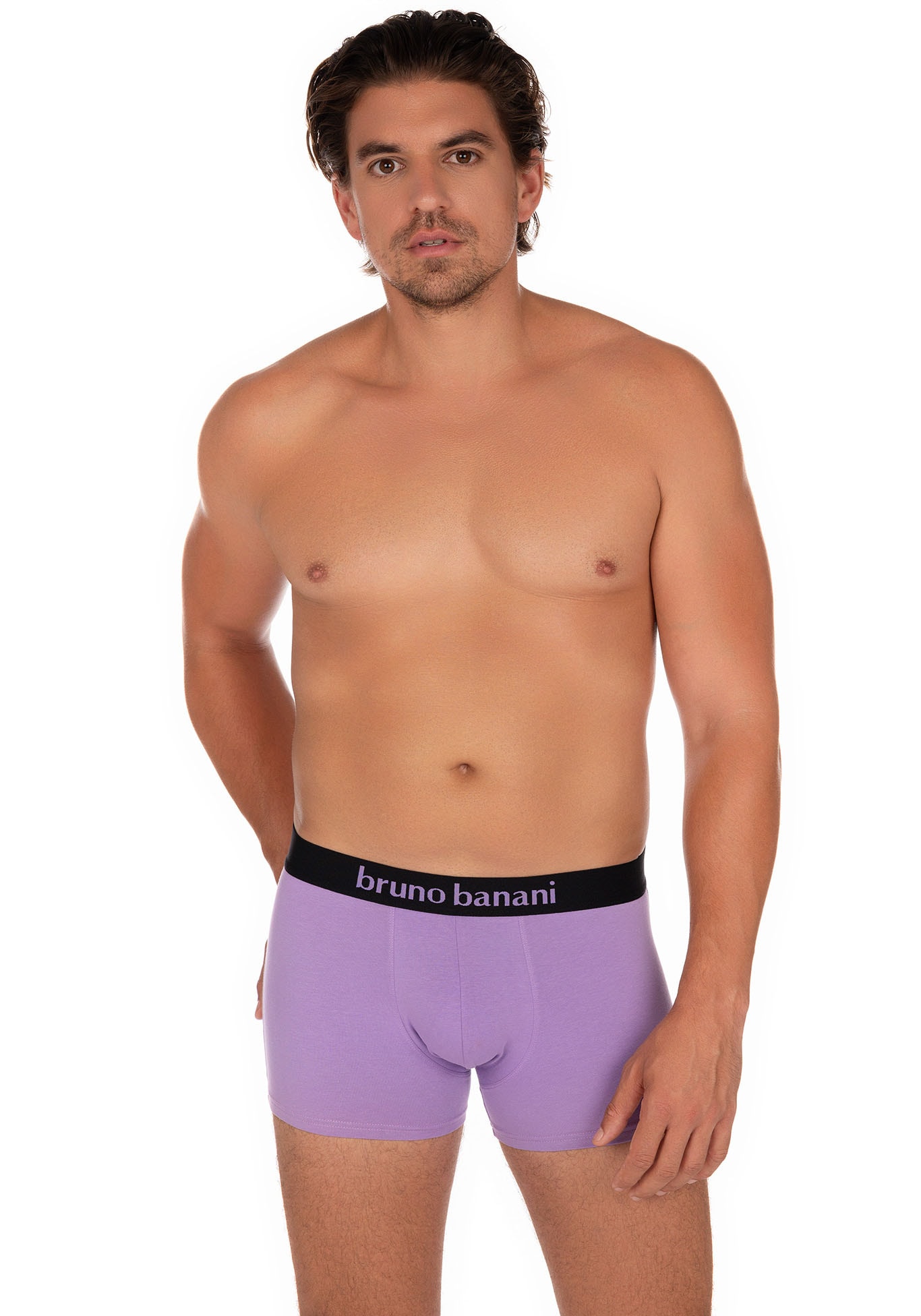 Bruno Banani Boxer, (2er Pack), mit kontrastreichem Logobund