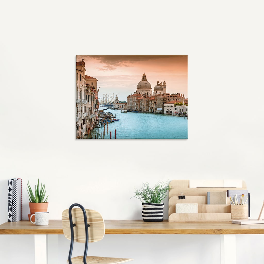 Artland Glasbild »Venedig Canal Grande I«, Italien, (1 St.)