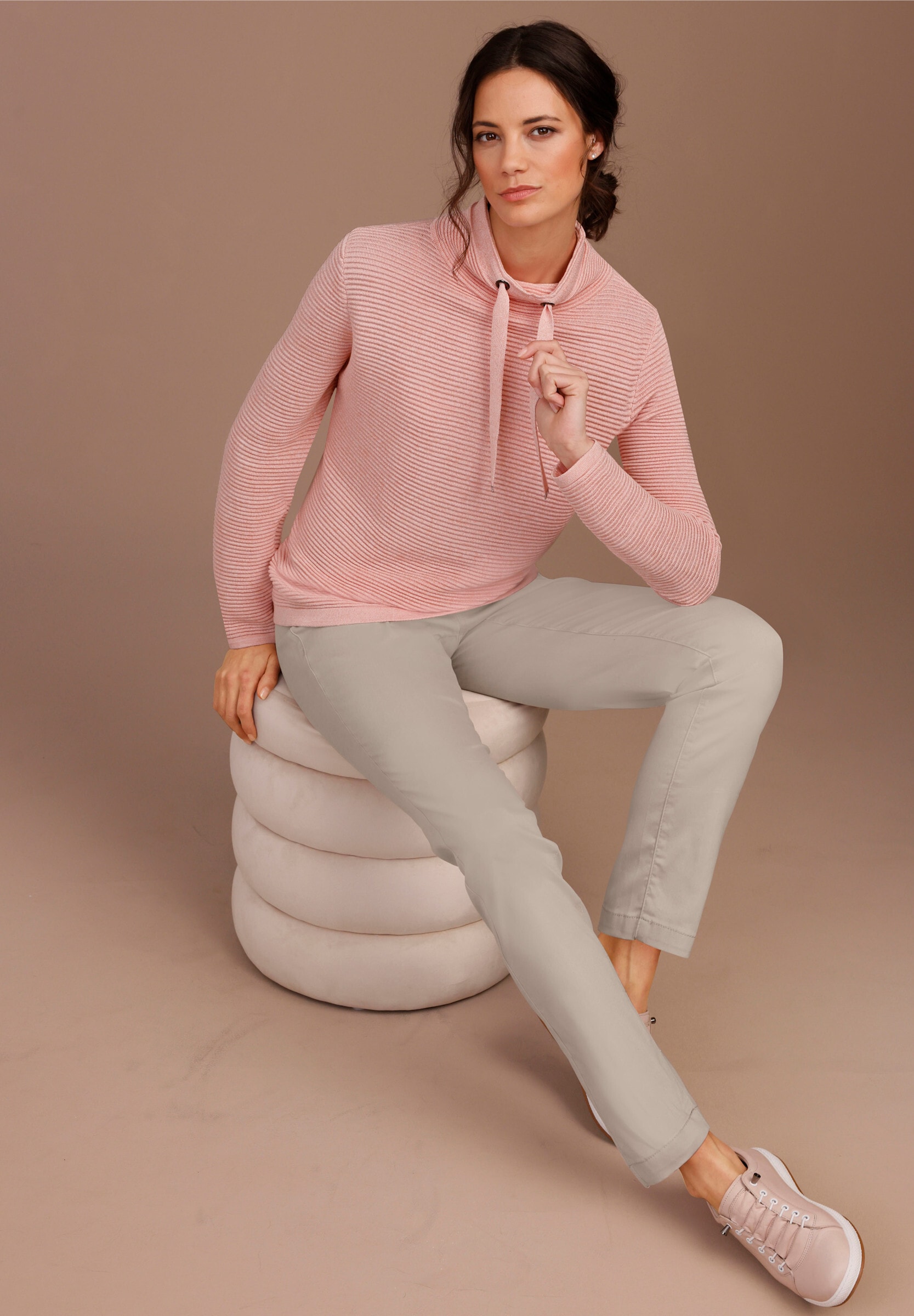 creation L Bequeme Jeans »Baumwoll-Lyocell-Jeans High-waist-Jeans mit Komfort-Bund«