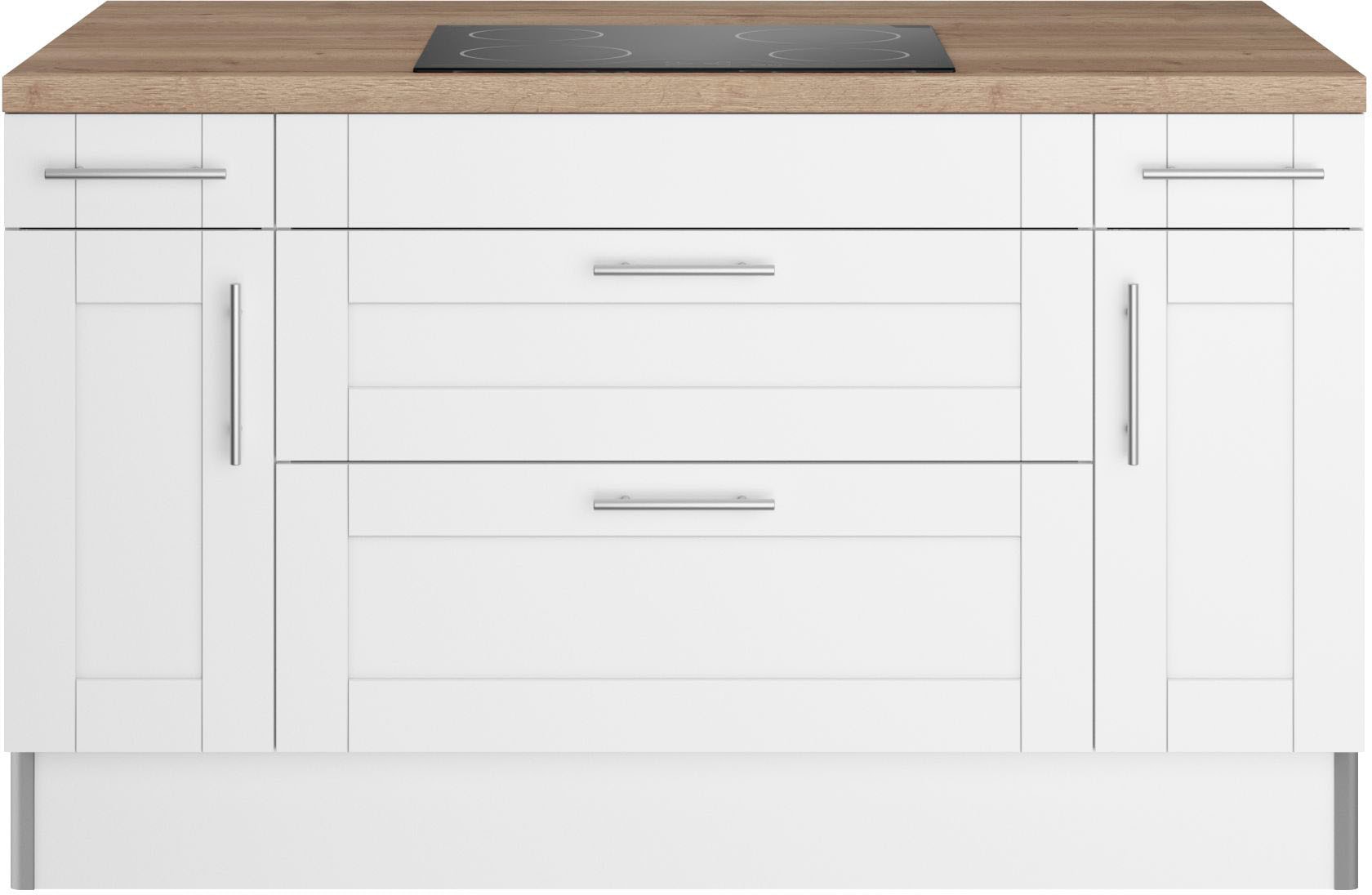 online Kücheninsel, Küche wahlweise bei OTTO »Ahus«, OPTIFIT 150 cm, mit Kochfeld bestellen Breite