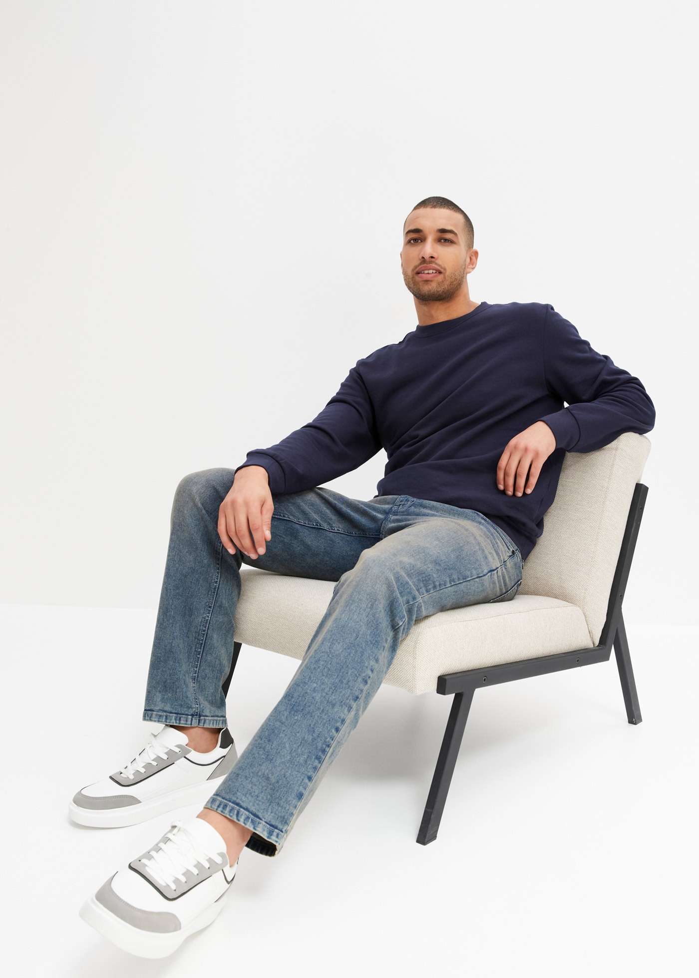 bonprix Sweatshirt »Sweatshirt«, mit Rundhalsauschnitt
