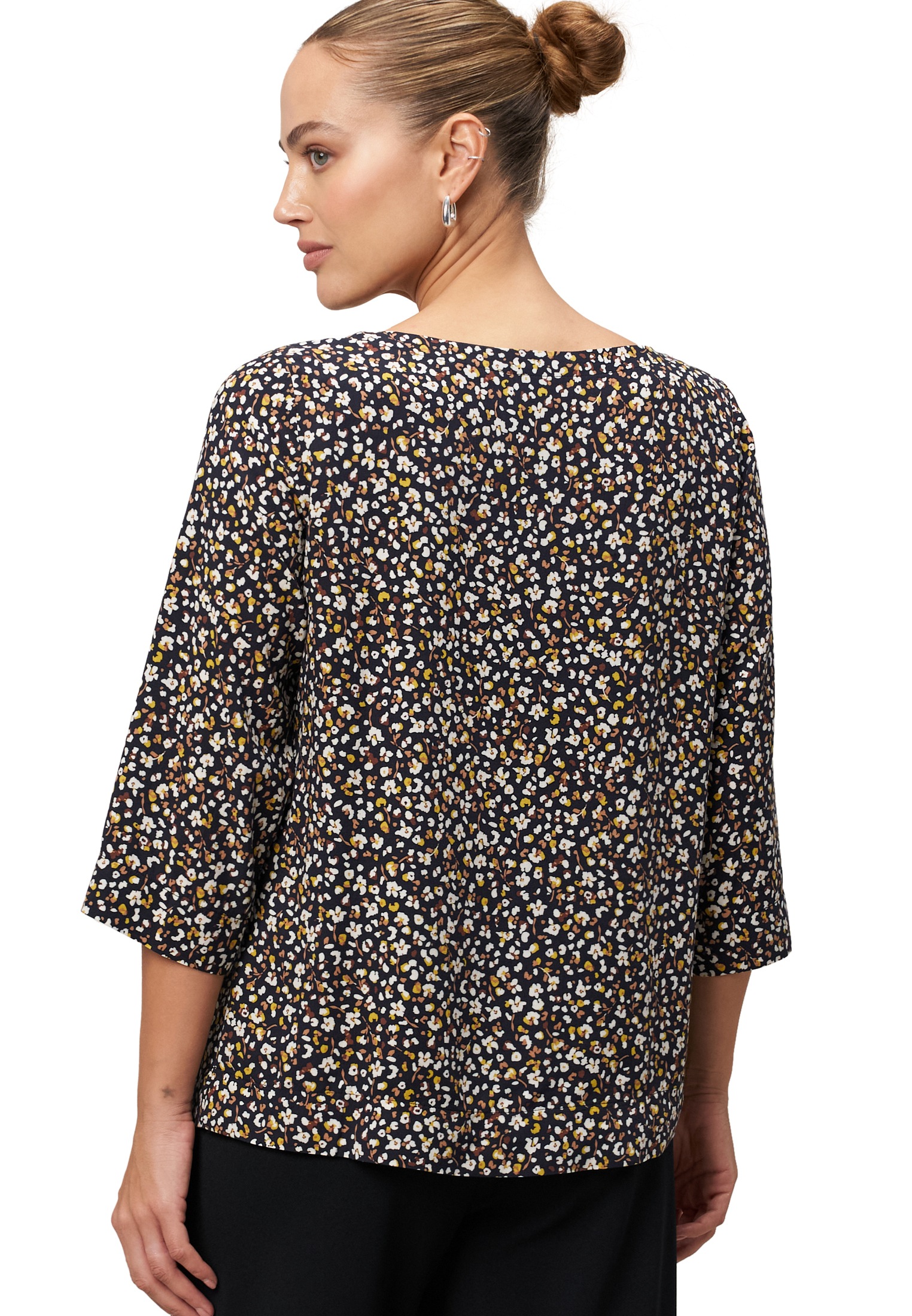Zero Klassische Bluse »Bluse geblümt mit 3/4 Arm«