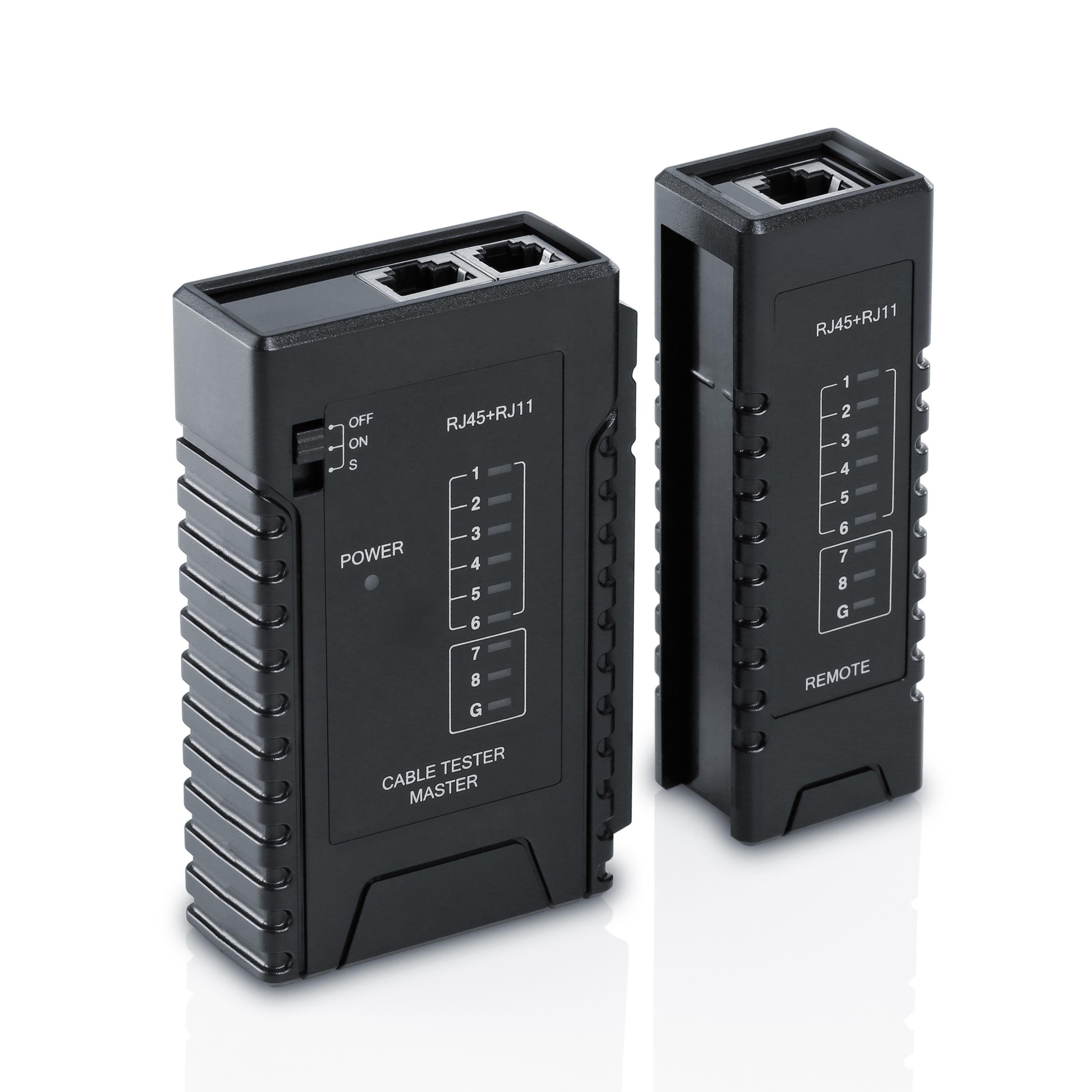 Netzwerk Kabeltester für RJ45 & RJ11 Kabel »Testen von Leitungen in...