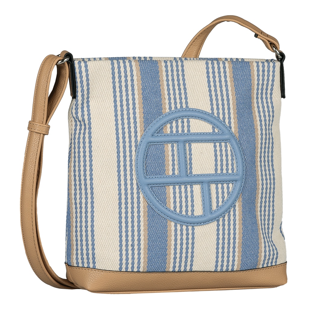TOM TAILOR Umhängetasche »Gilda« Damen Schultertasche in sommerlichem Streifen-Look