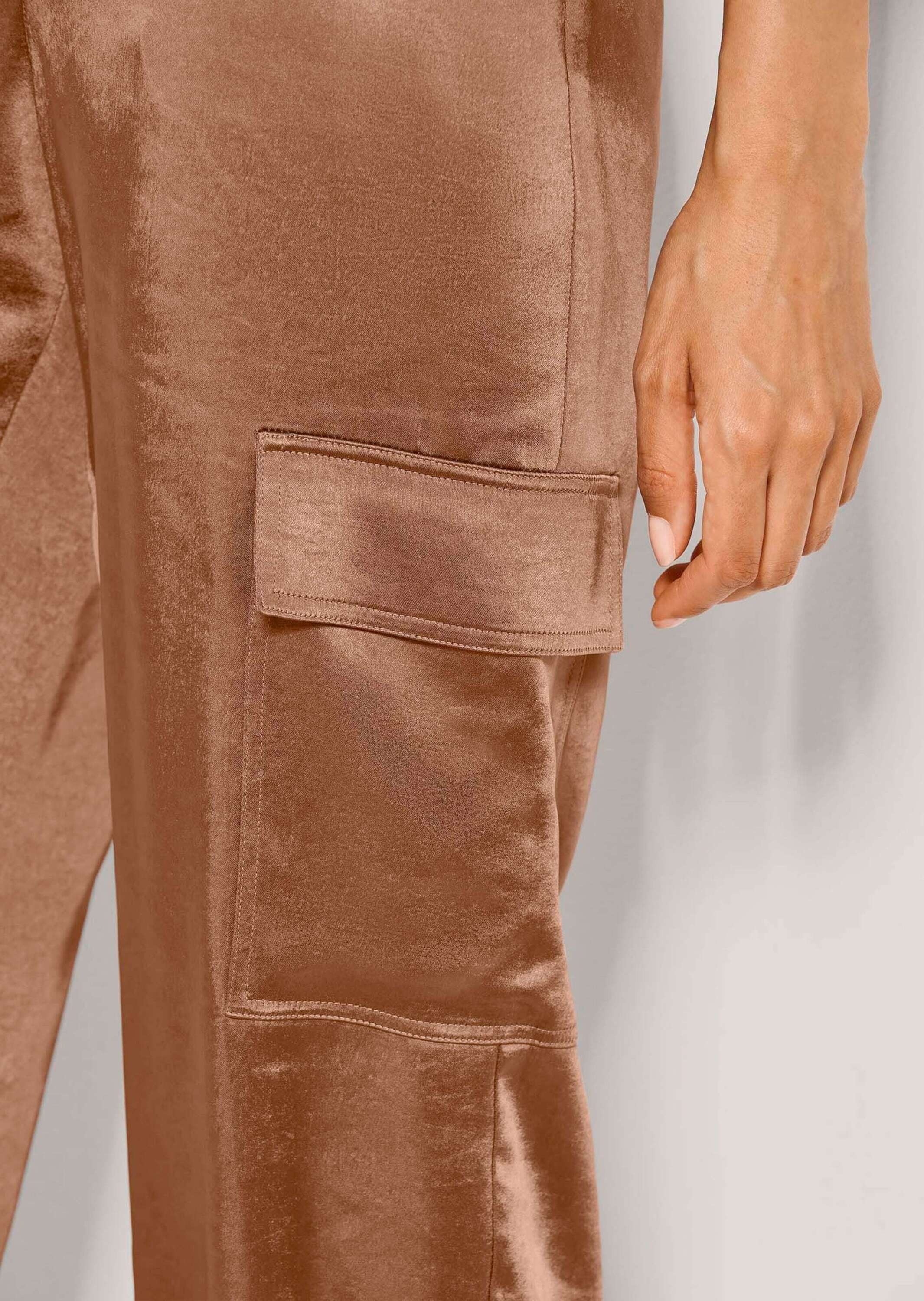 MADELEINE Stoffhose »Satinhose Stoffhose mit Schlupfbund«