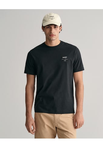 T-Shirt »LOGO SCRIPT SS T-SHIRT«, GANT-Grafikprint auf der Brust