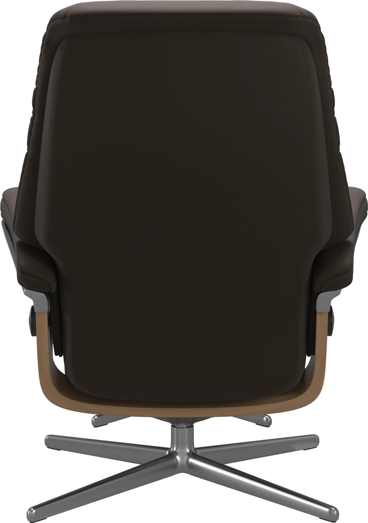 Stressless® Relaxsessel »Sunrise«, (Set, Relaxsessel mit Hocker), mit Hocker, mit Cross Base, Größe S, M & L, Holzakzent Eiche
