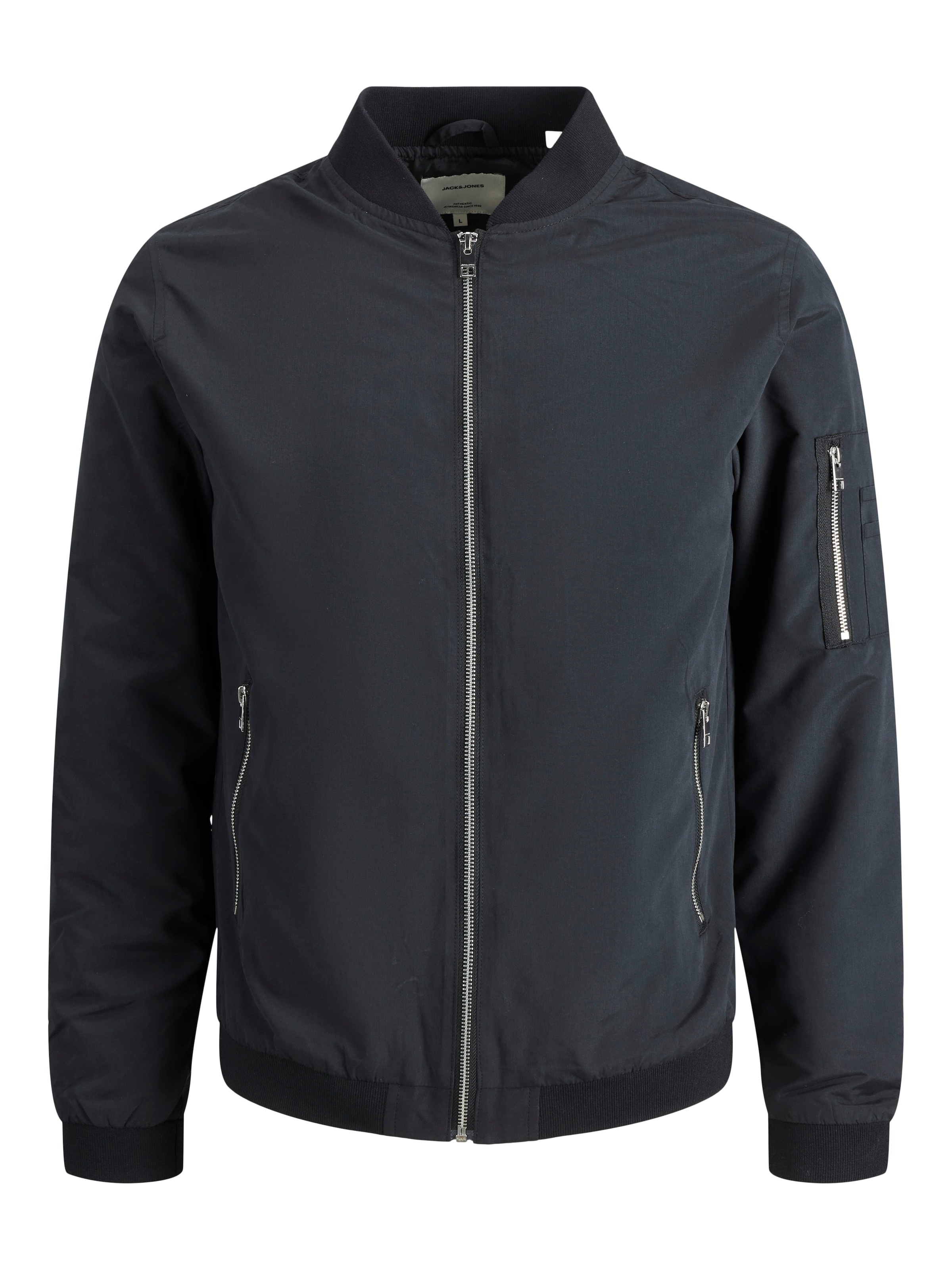 Jack & Jones Blouson »JJERUSH mit Stehkragen und Reißverschlusstaschen« ohne Kapuze unifarben, modisch, regular fit, Polyester
