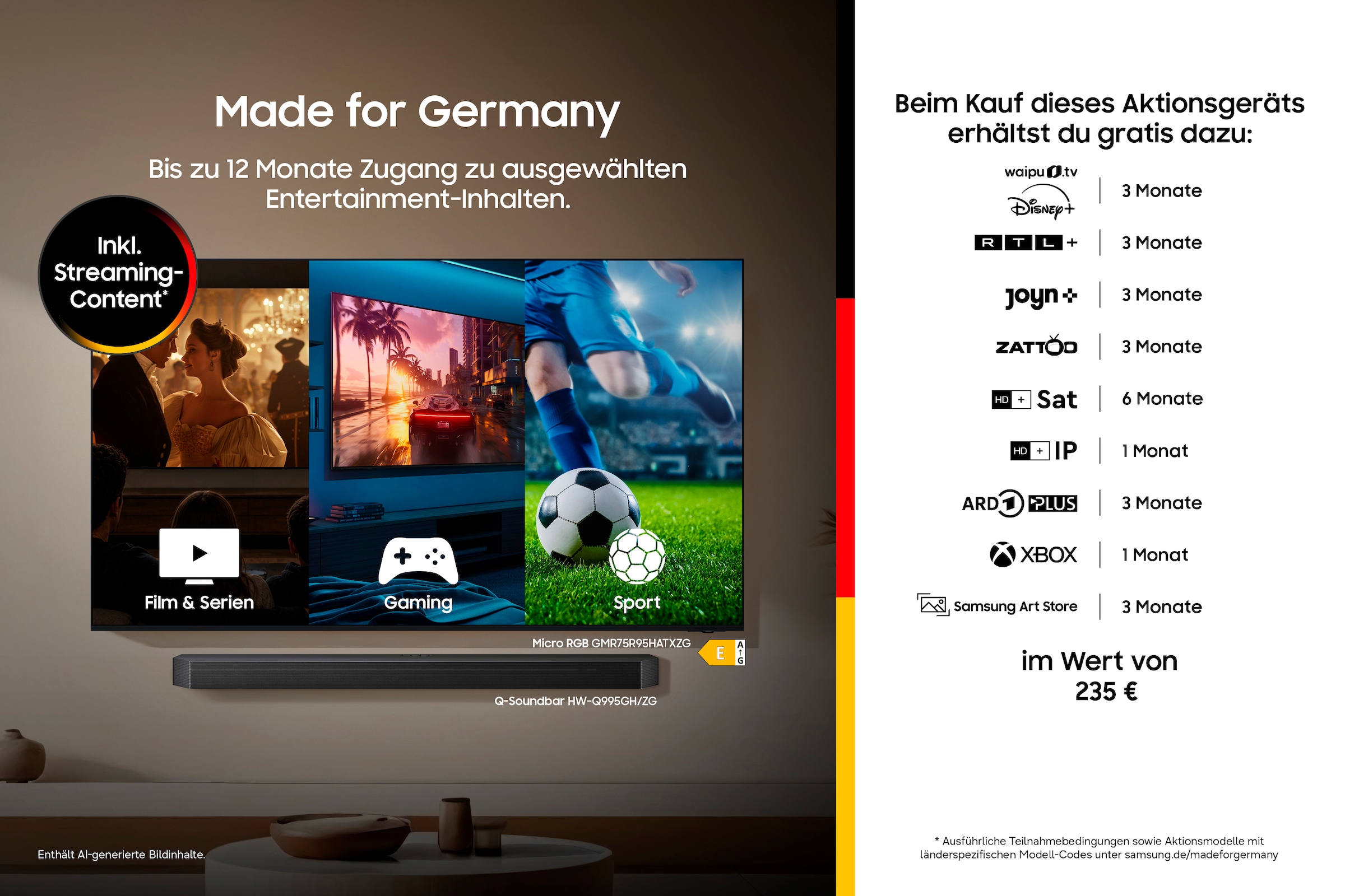 Samsung QLED-Fernseher »GQ55LS03HAU« 138 cm/55 ″ Smart-TV The Frame, Art Mode Kunstwerke, Antireflexion, Rahmen austauschbar