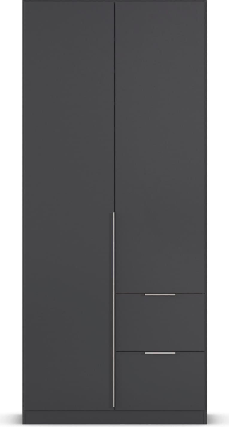 OTTO home Drehtürenschrank »Kleiderschrank Schrank Garderobe AGORDO mit Dekor- oder Hochglanzfront« in zwei Griff-Farben, Breiten 91-360 cm,  mit Außenschubkästen, in 7 Breiten und 2 Höhen MADE IN GERMANY