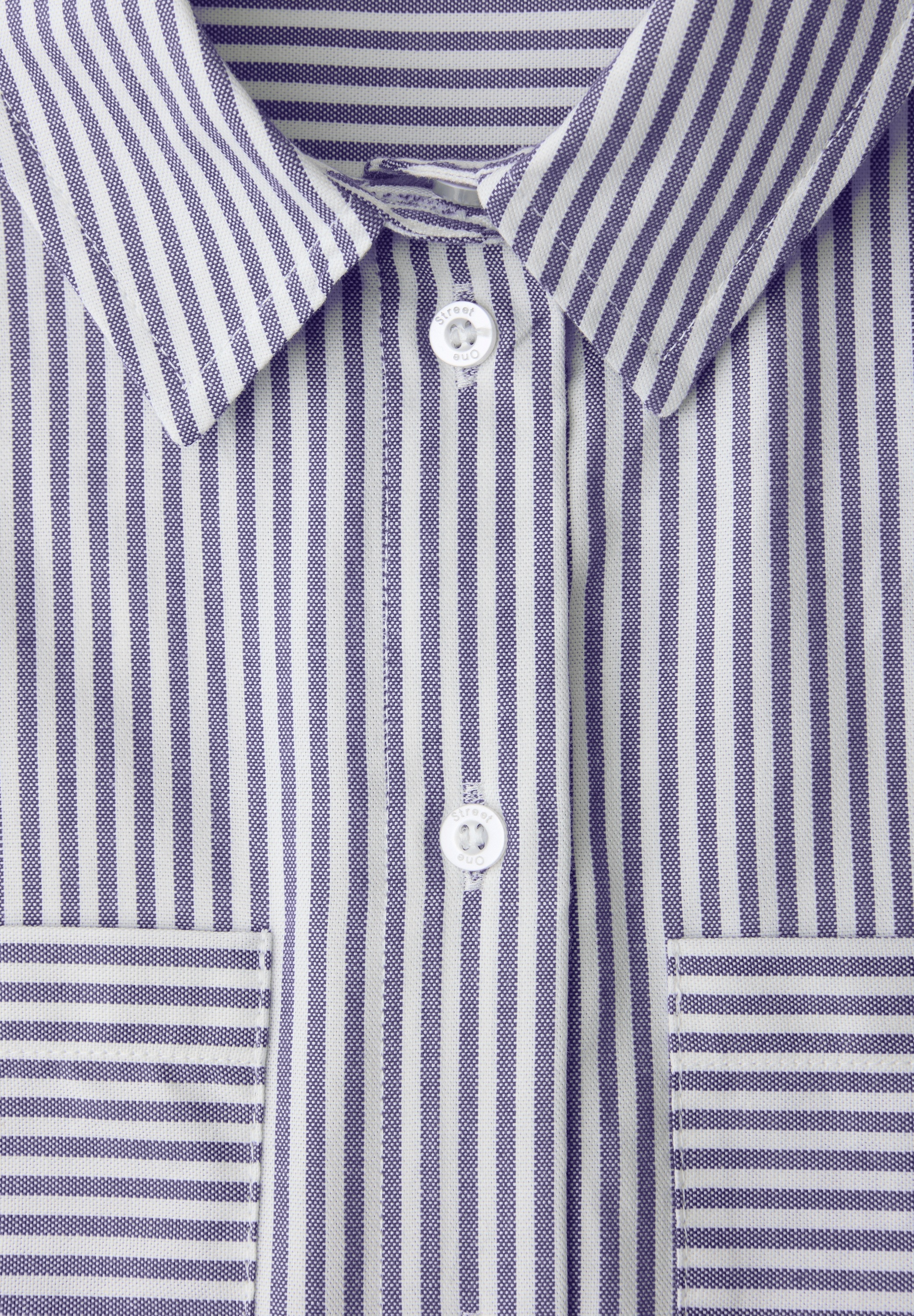 STREET ONE Hemdbluse mit Brust Taschen