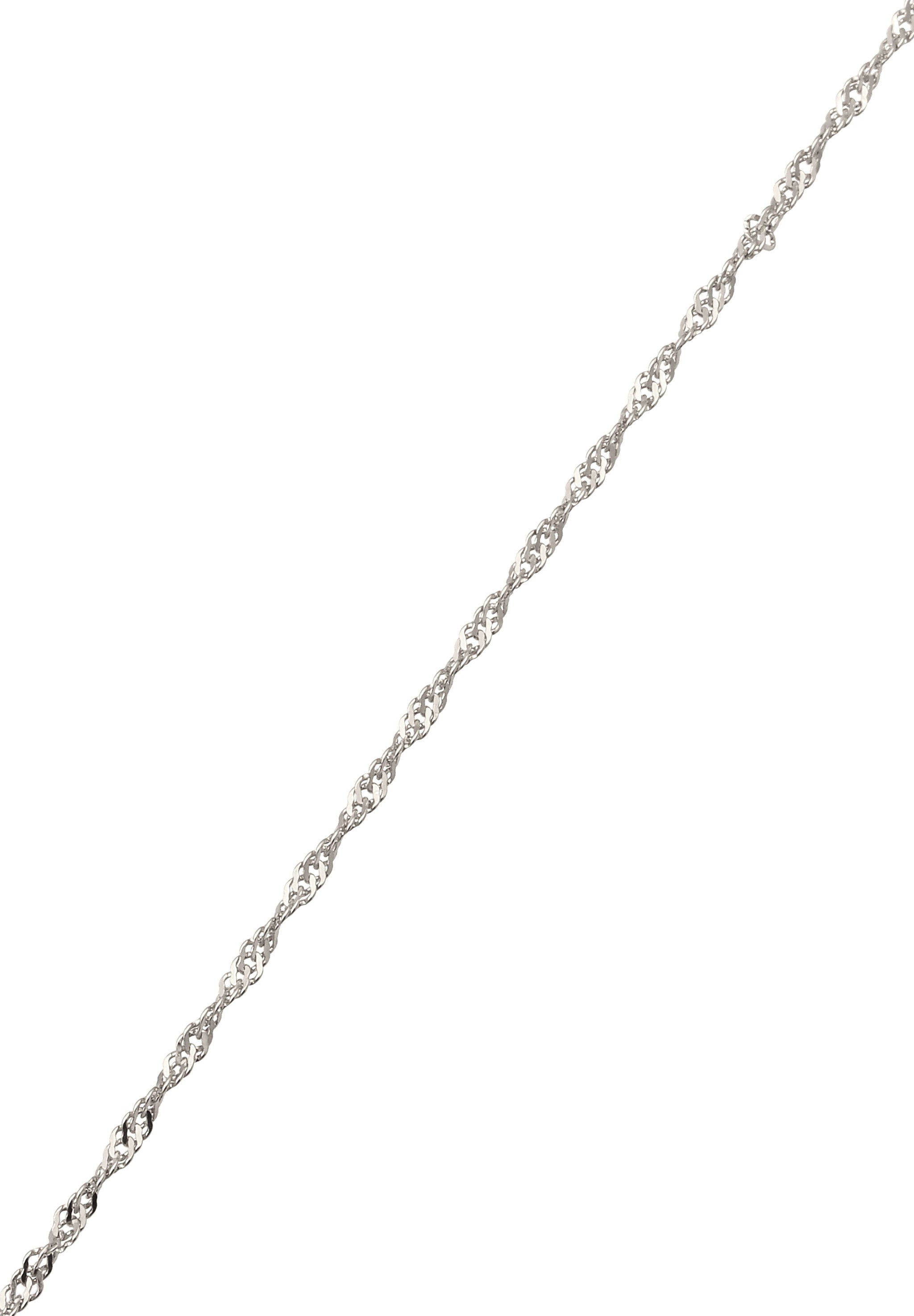 Elli Premium Silberkette »Halskette Sonne Zirkonia Weiß 925 Sterling Silber«