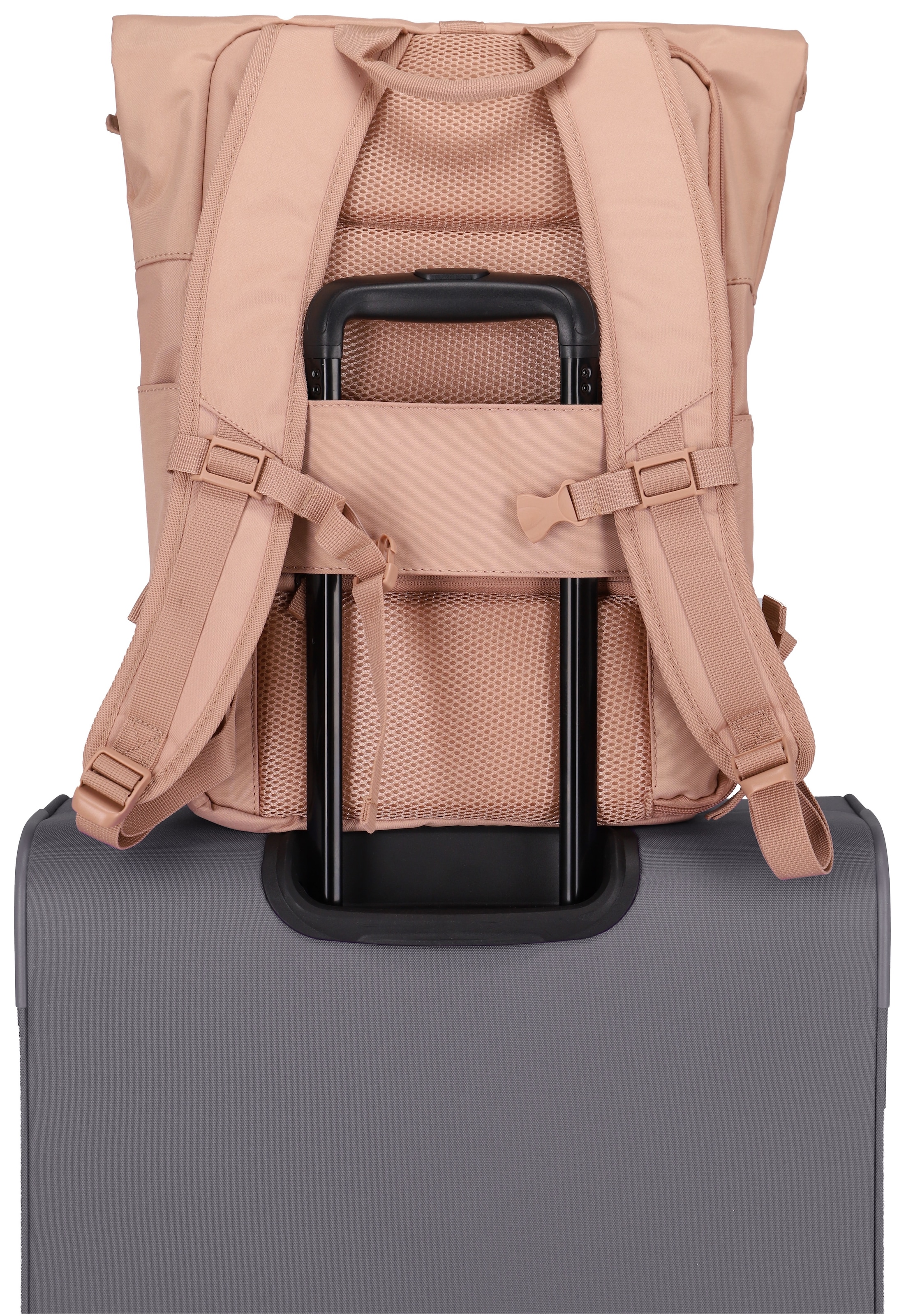 travelite Freizeitrucksack »BASICS Rollup Rucksack«, Arbeitsrucksack Sportrucksack Reiserucksack Schulrucksack