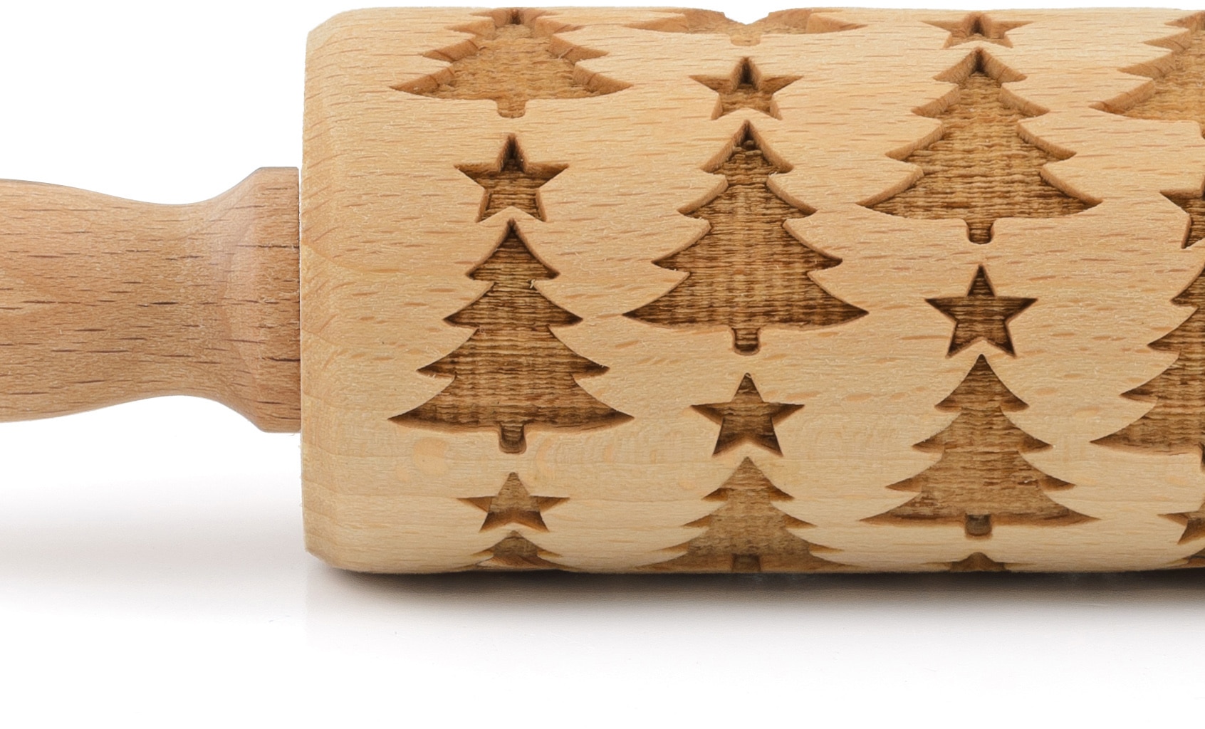 folkroll Teigroller »3D-Motiv-Teigrolle« Christbaum