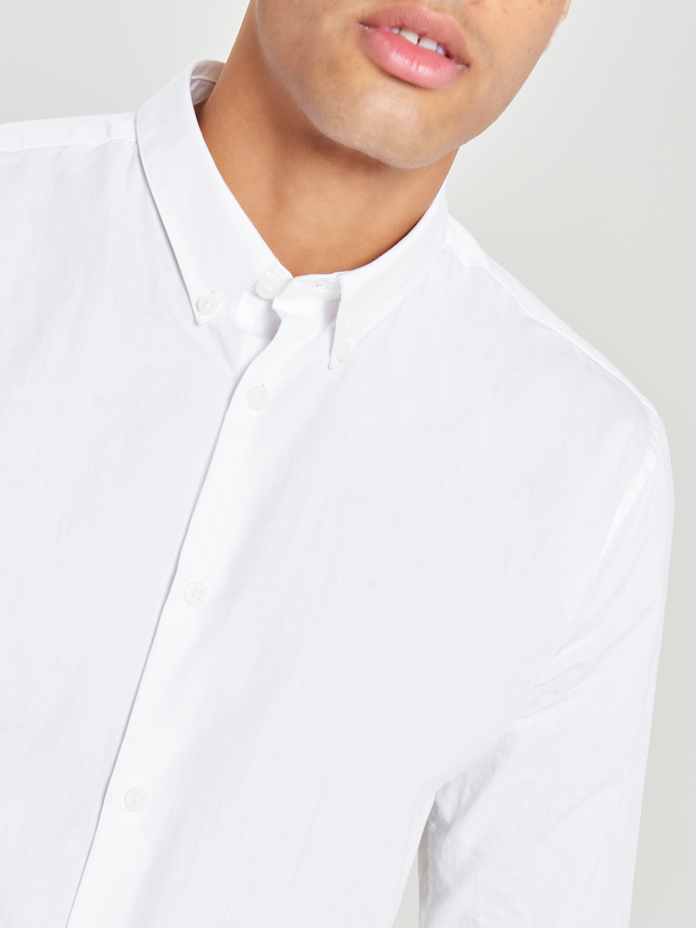 ONLY & SONS Langarmhemd »ONSPOPLIN BTN DOWN SHIRT LS NOOS« Baumwolle, slim fit