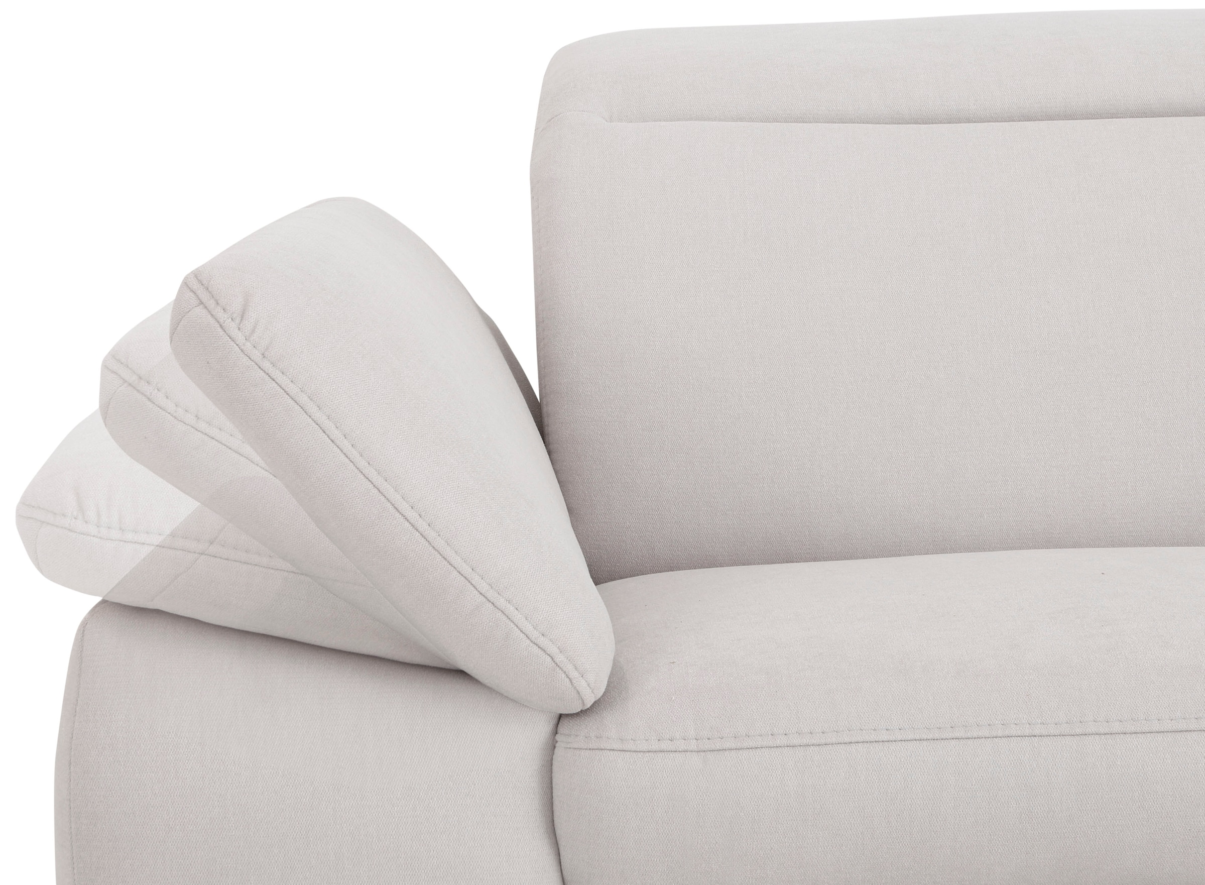 Home affaire Ecksofa »Mauritius L-Form«, mit Kopfteil- und Armlehnverstellung, mit Bettfunktion und Bettkasten