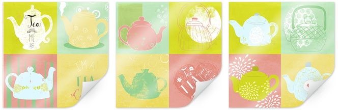 Esszimmer kaufen Tea Wandposter Poster im OTTO Time«, Bild, Wandbild, St.), (3 Poster, Küche, Wall-Art »3er Shop Online Set