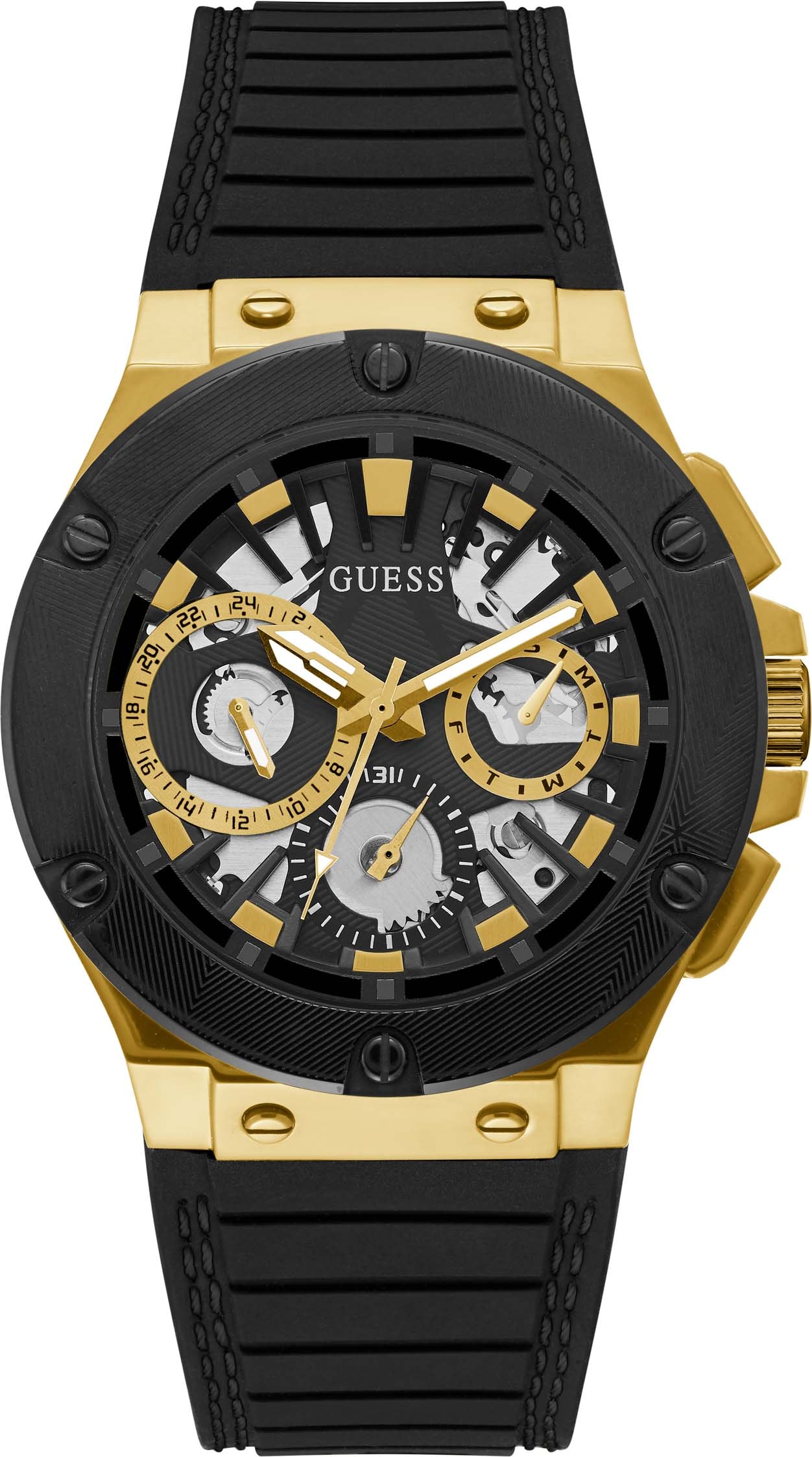 Guess Multifunktionsuhr »GW0487G5«, Armbanduhr, Quarzuhr, Herrenuhr